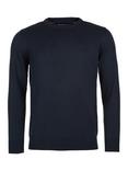 Barbour Pima Cotton Crew Neck Jumper, Navy