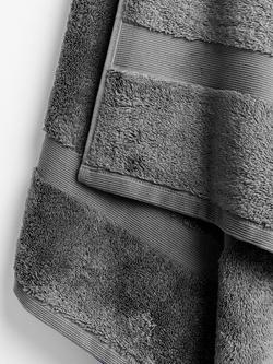 John Lewis Egyptian Cotton Towels - view 2, Dark Steel