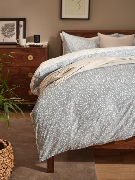 John Lewis Crisp and Fresh Country Arley Bedding - view 2, Blue