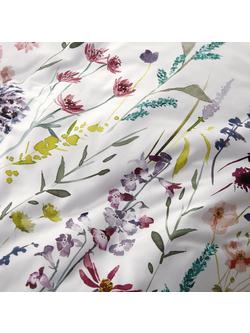 John Lewis Soft and Silky Leckford Duvet Cover and Pillowcase Set - view 2, Multi