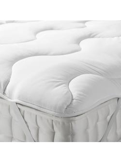 John Lewis Synthetic Soft and Light Mattress Topper, White