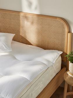 John Lewis Synthetic Soft and Light Mattress Topper - view 2, White