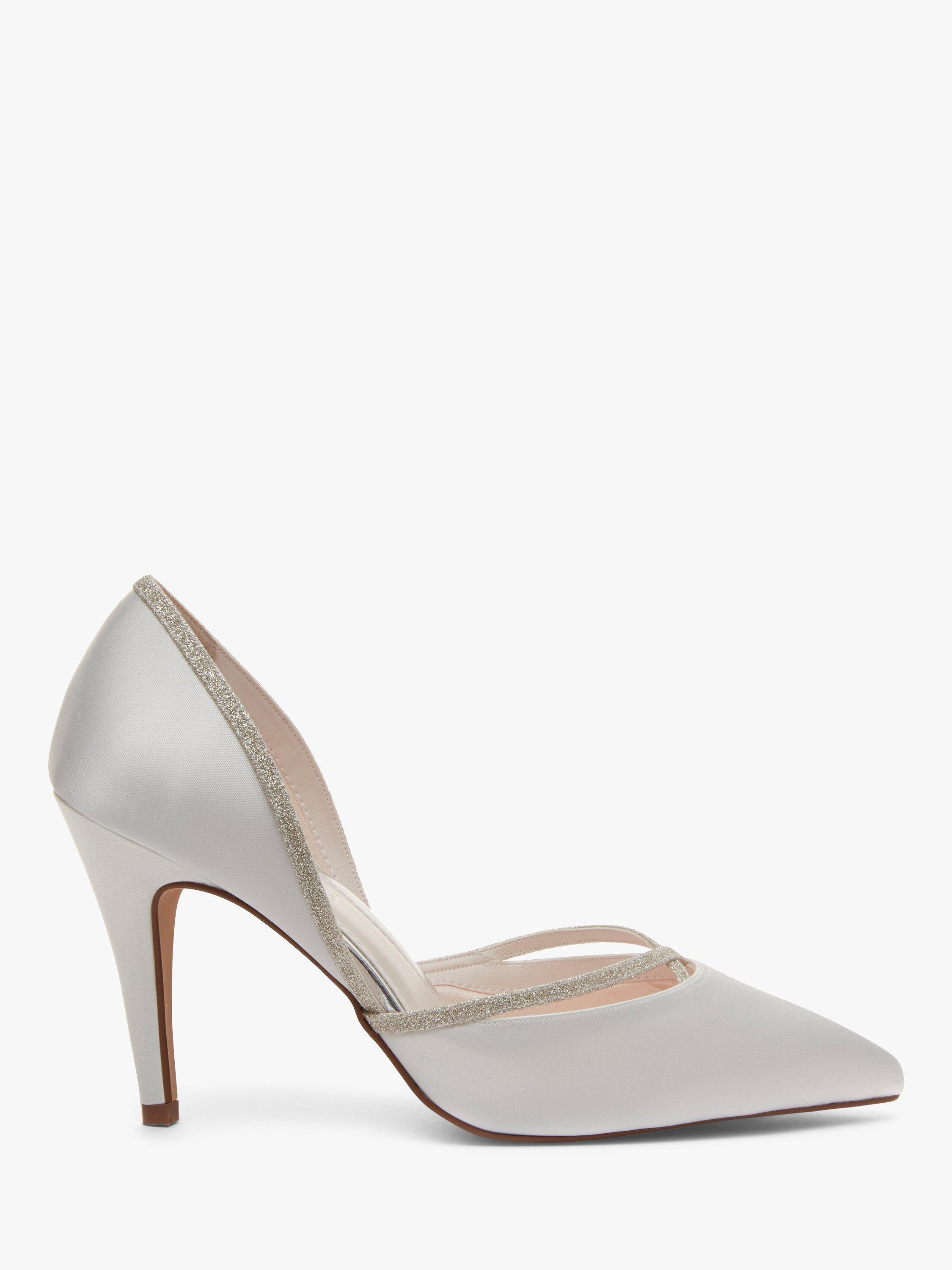 Rainbow Club Georgia Two Part Court Shoes, Ivory, 3