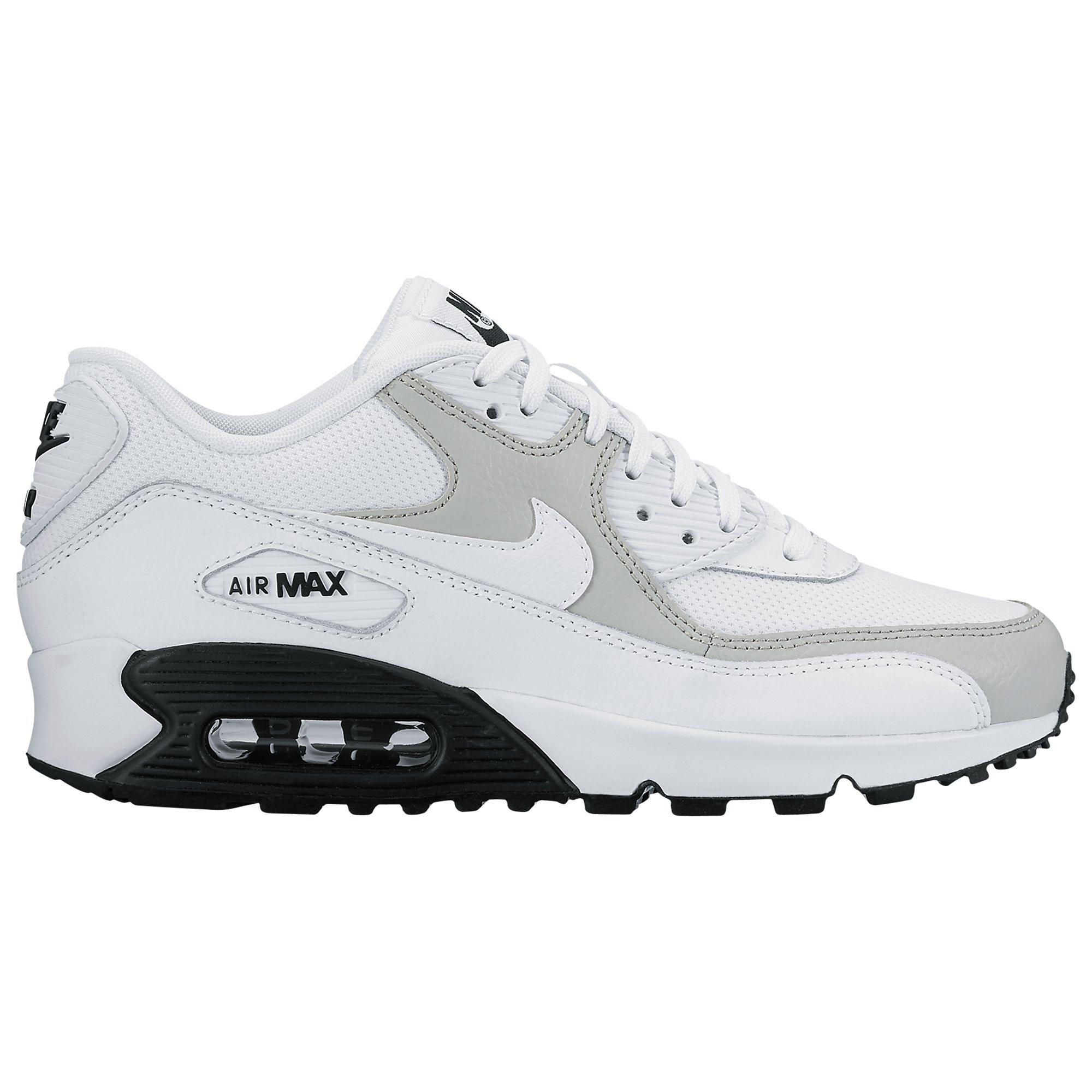 Nike air max 90 womens trainers white/wolf grey hotsell