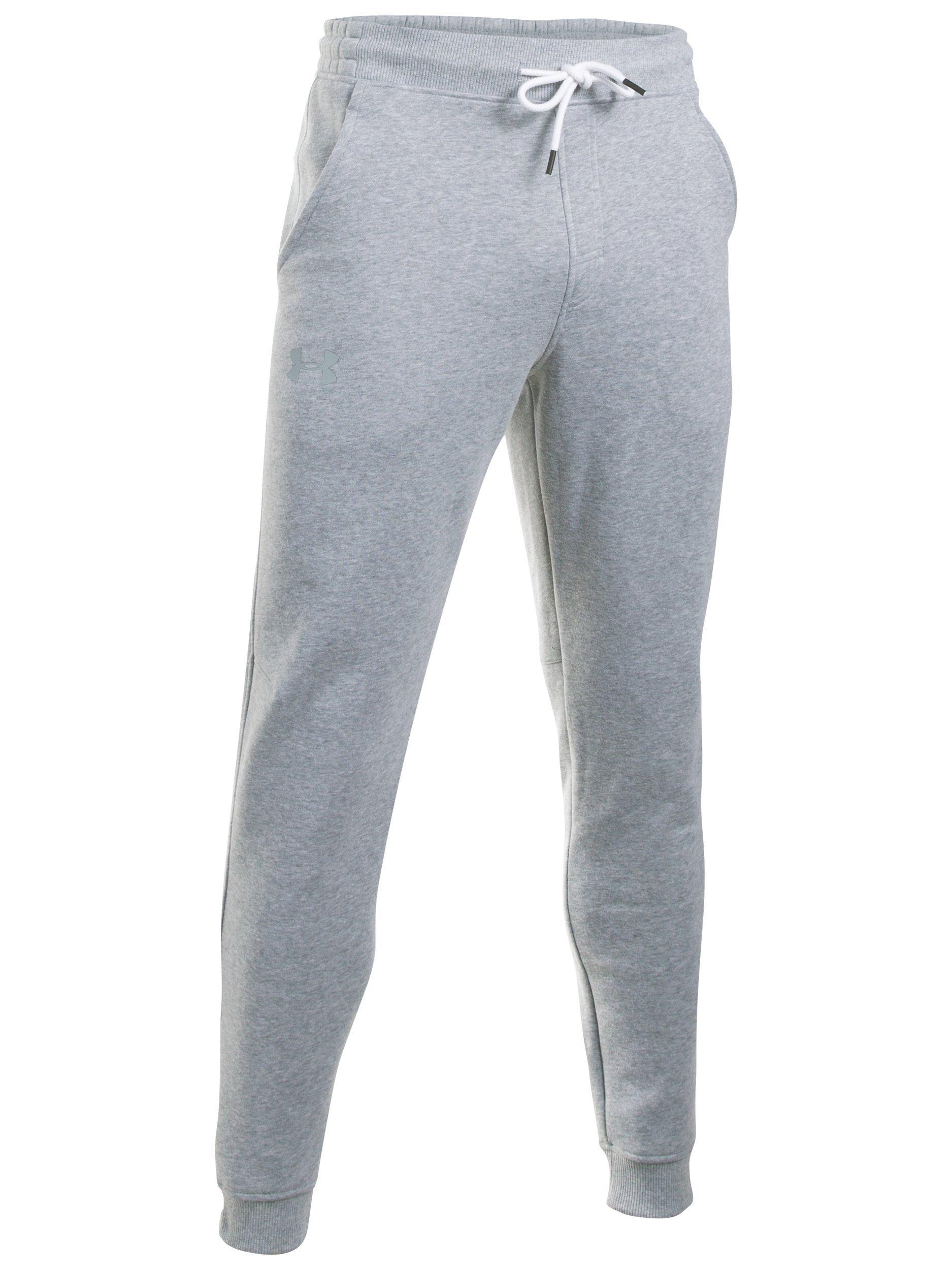 Grey under armour tracksuit bottoms best sale