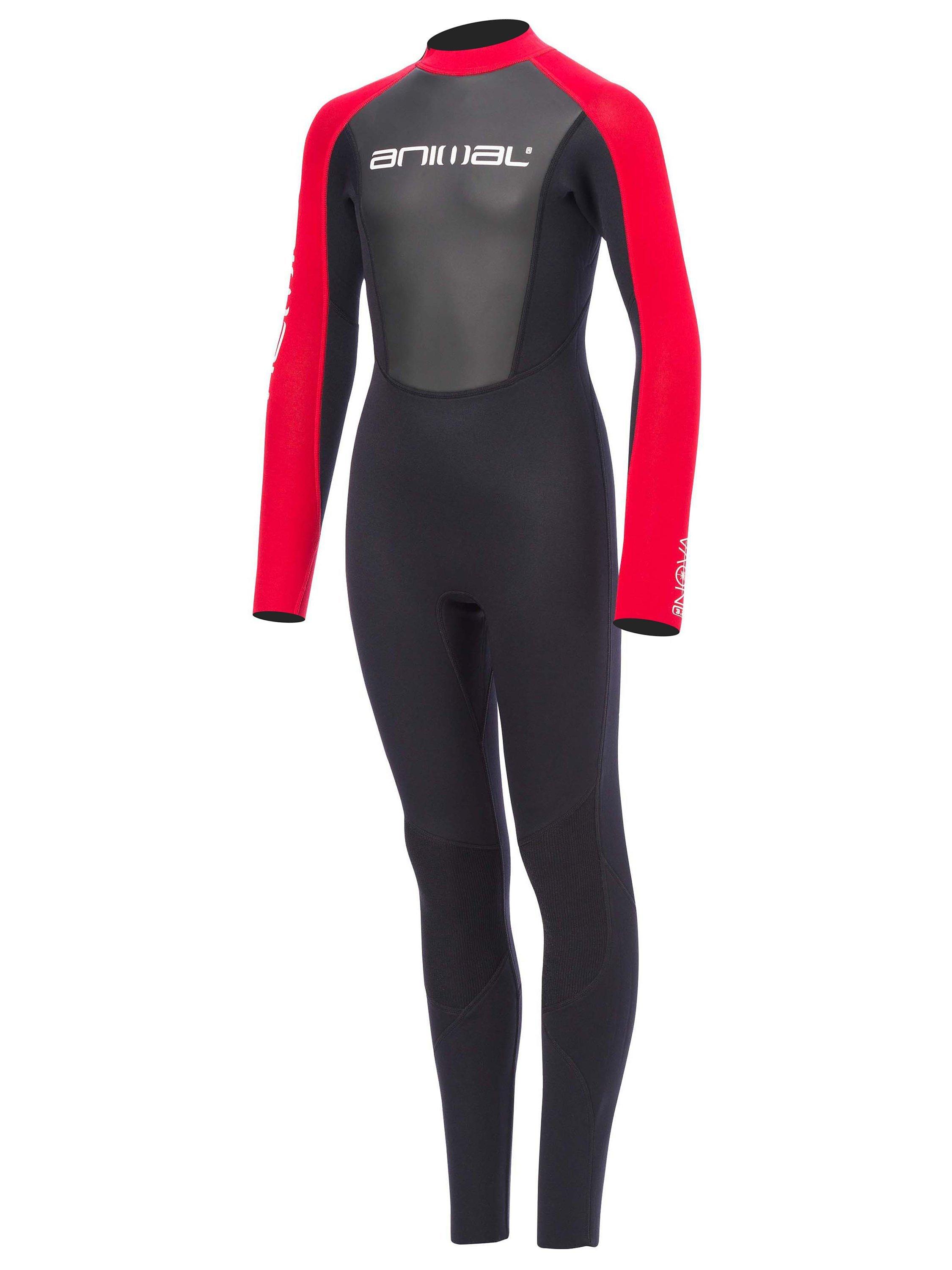 Animal Boys' Nova Long Wetsuit, Black