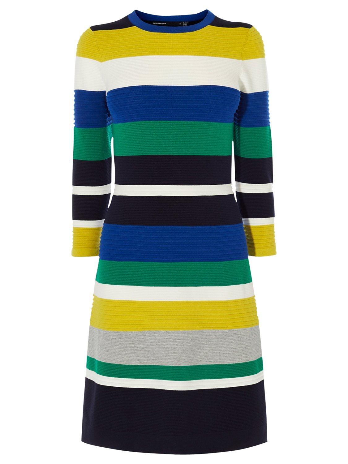 Karen Millen Ripple Stitch Dress, Multicolour