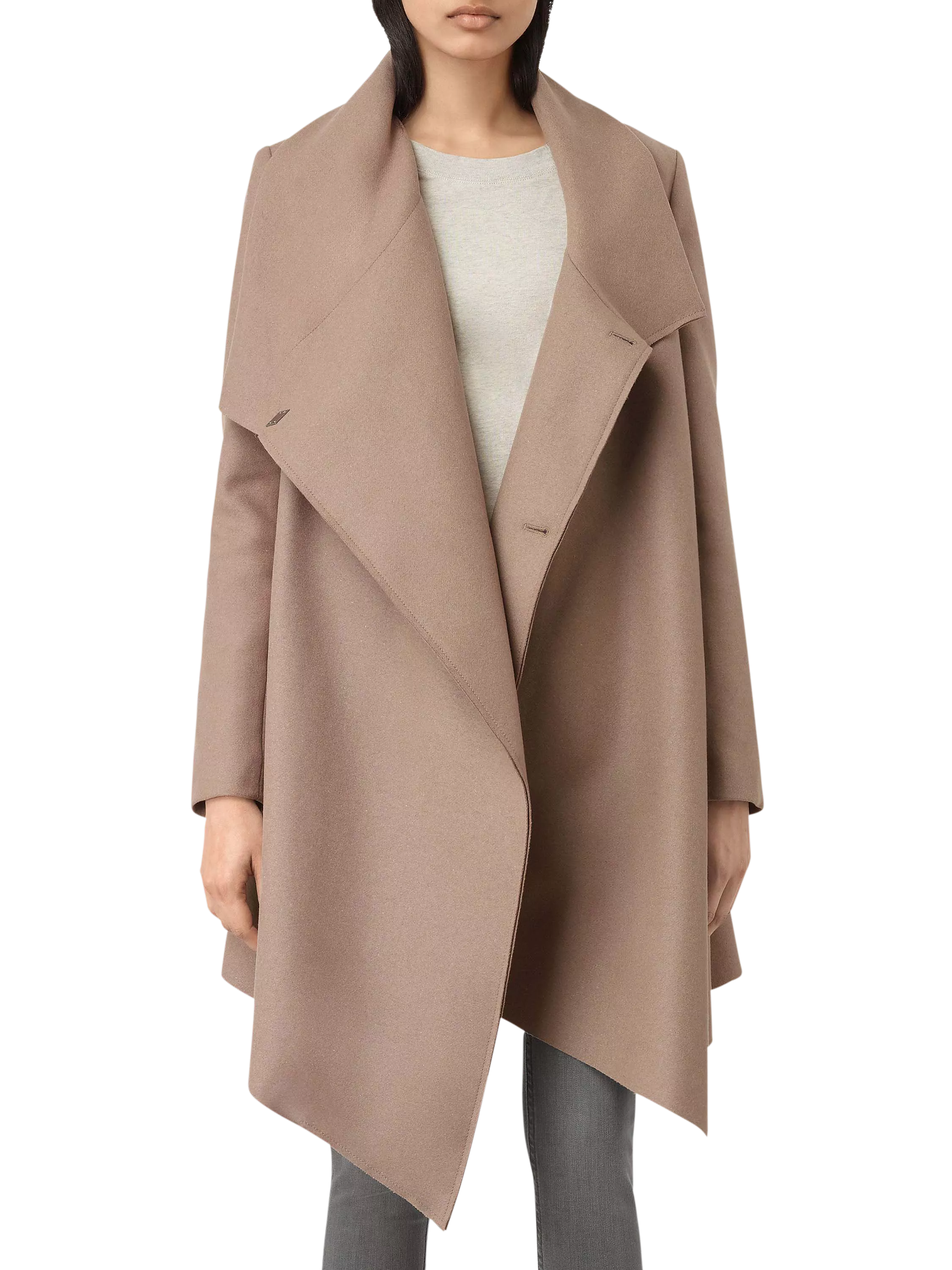 AllSaints City Monument Coat Dune