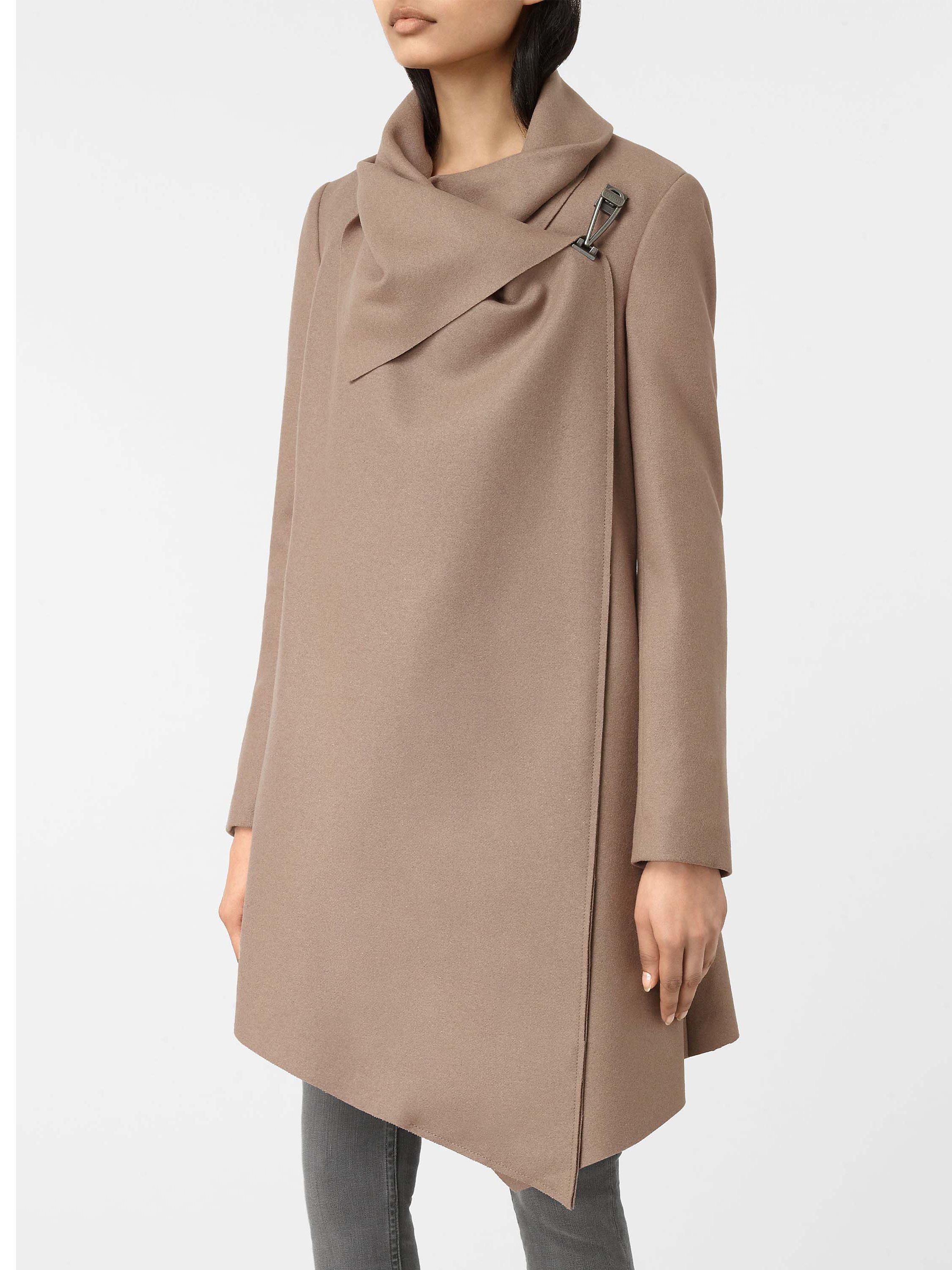 AllSaints City Monument Coat Dune