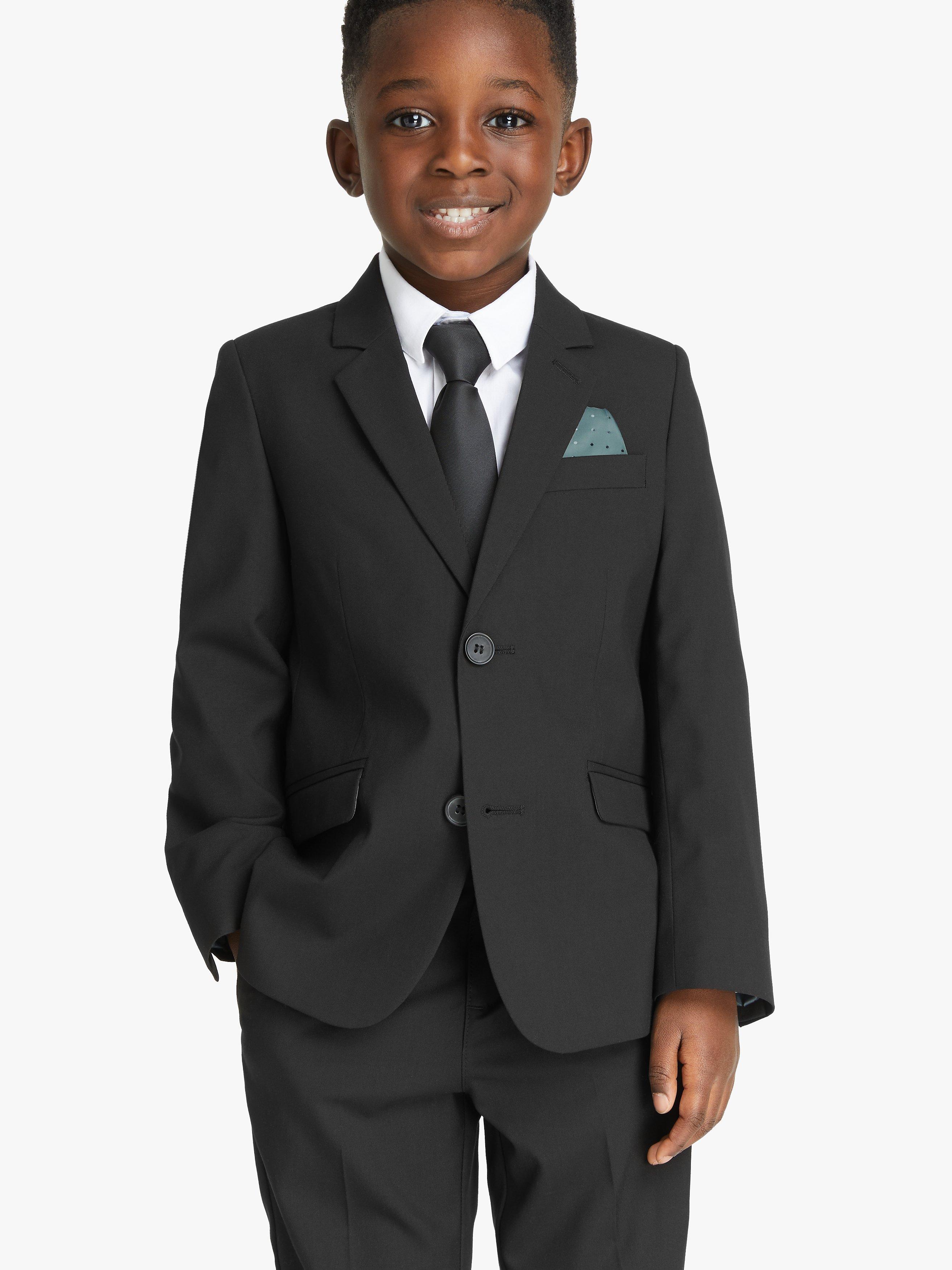 John Lewis Heirloom Collection Kids' Black Suit Jacket, Black