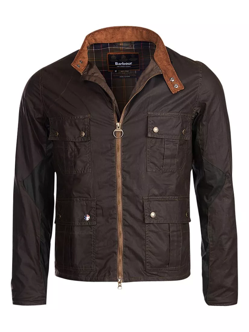 Barbour International Chico Wax Jacket Olive