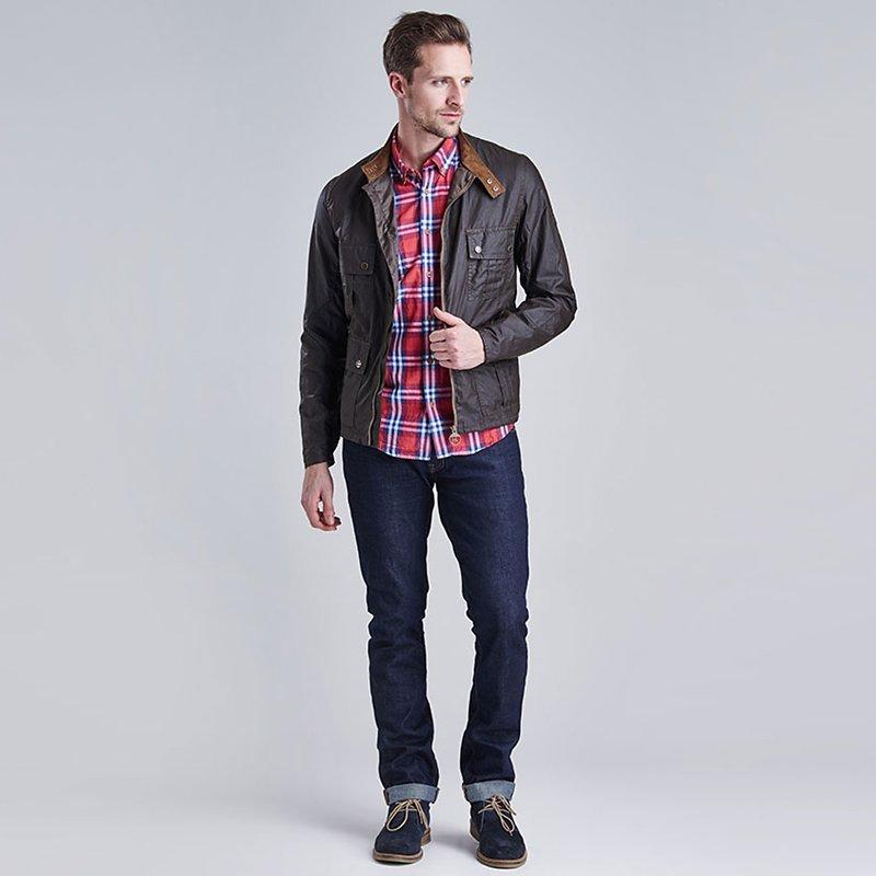 Barbour International Chico Wax Jacket Olive