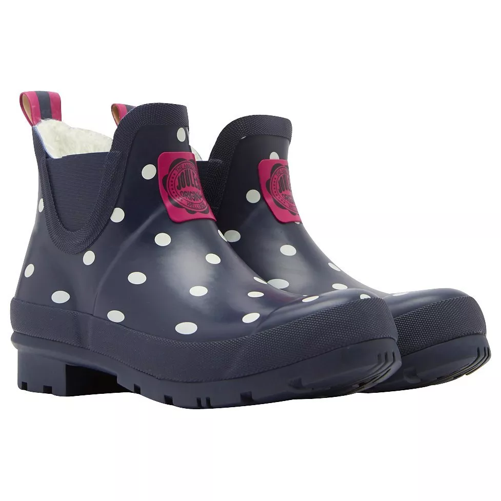 Joules Wellibob Ankle High Wellington Boots Navy