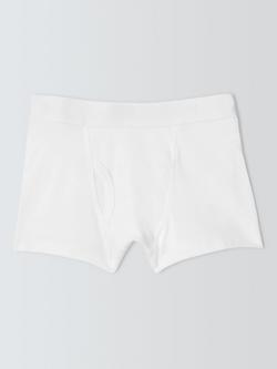 John Lewis Kids' Trunks, Pack of 5, White, White
