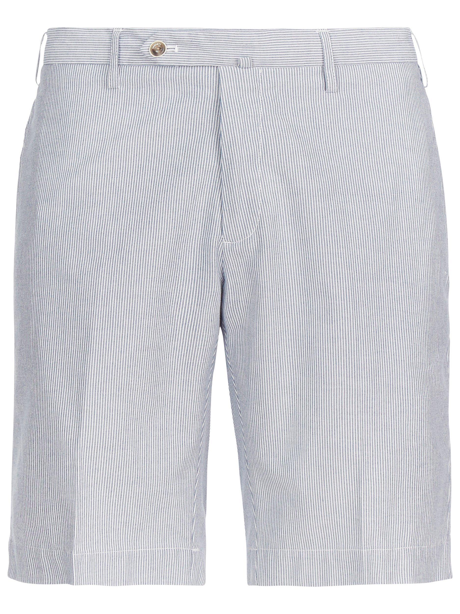 Hackett London Nautical Stripe Cotton Shorts Navy White
