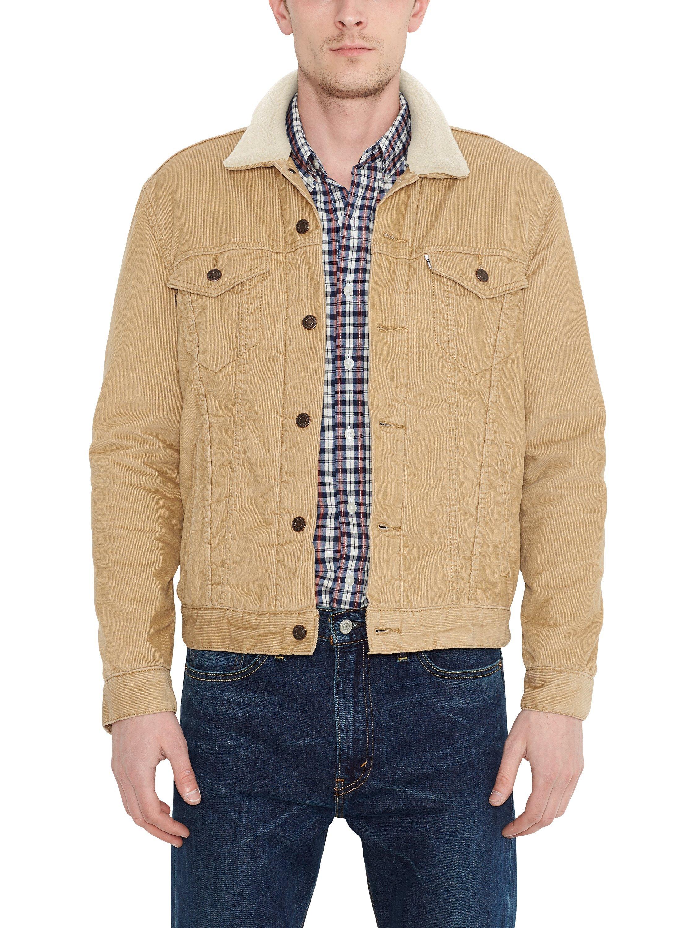 Levi's The Sherpa Corduroy Trucker Jacket, Harvest Gold