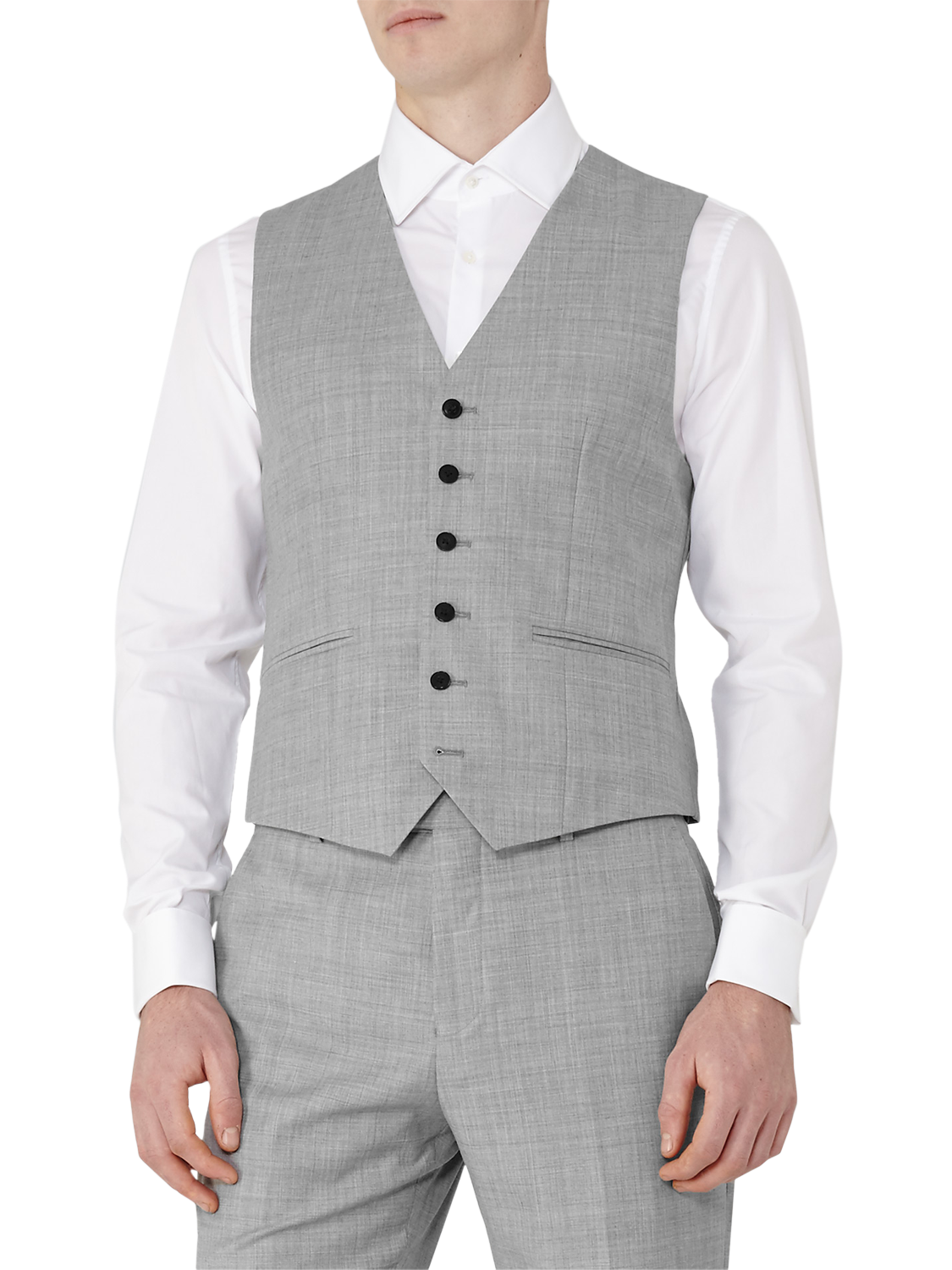 Reiss Harry Modern Fit Waistcoat, Grey
