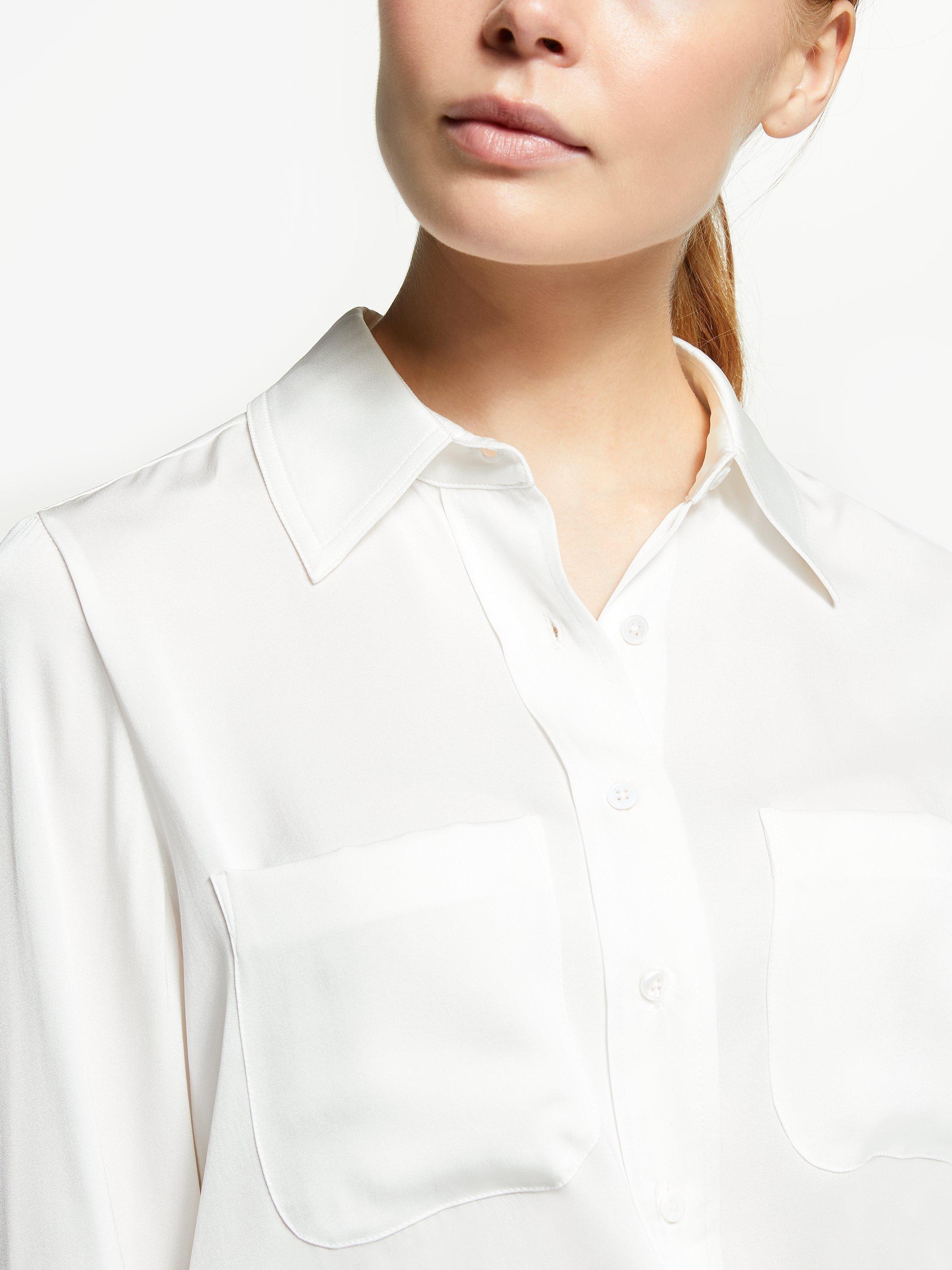 Product image 5 of 6, which shows Winser London Silk Shirt, Ivory, XS