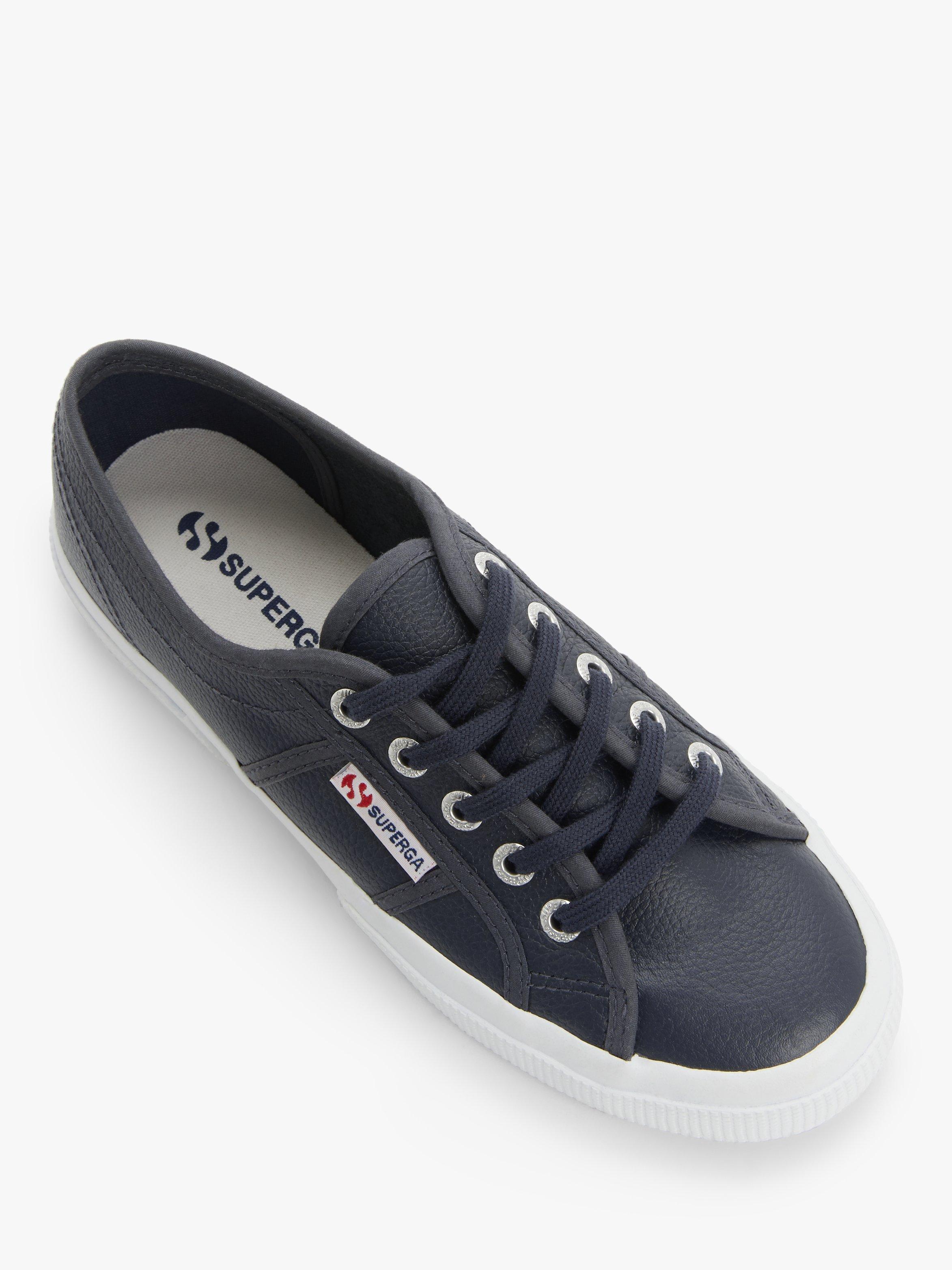 Superga navy leather trainers online