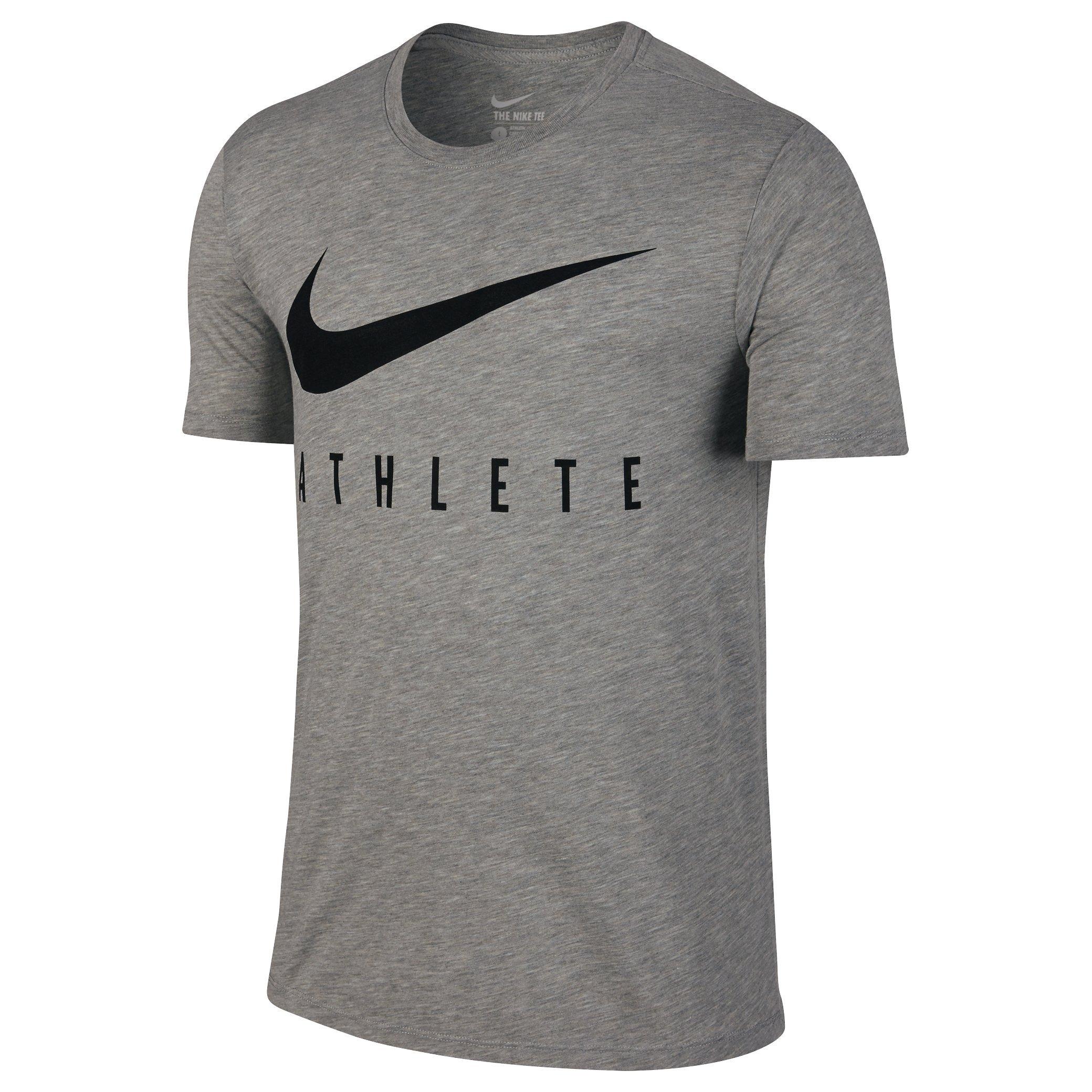 Nike Dri FIT Swoosh Athlete Training T Shirt Grey Heather