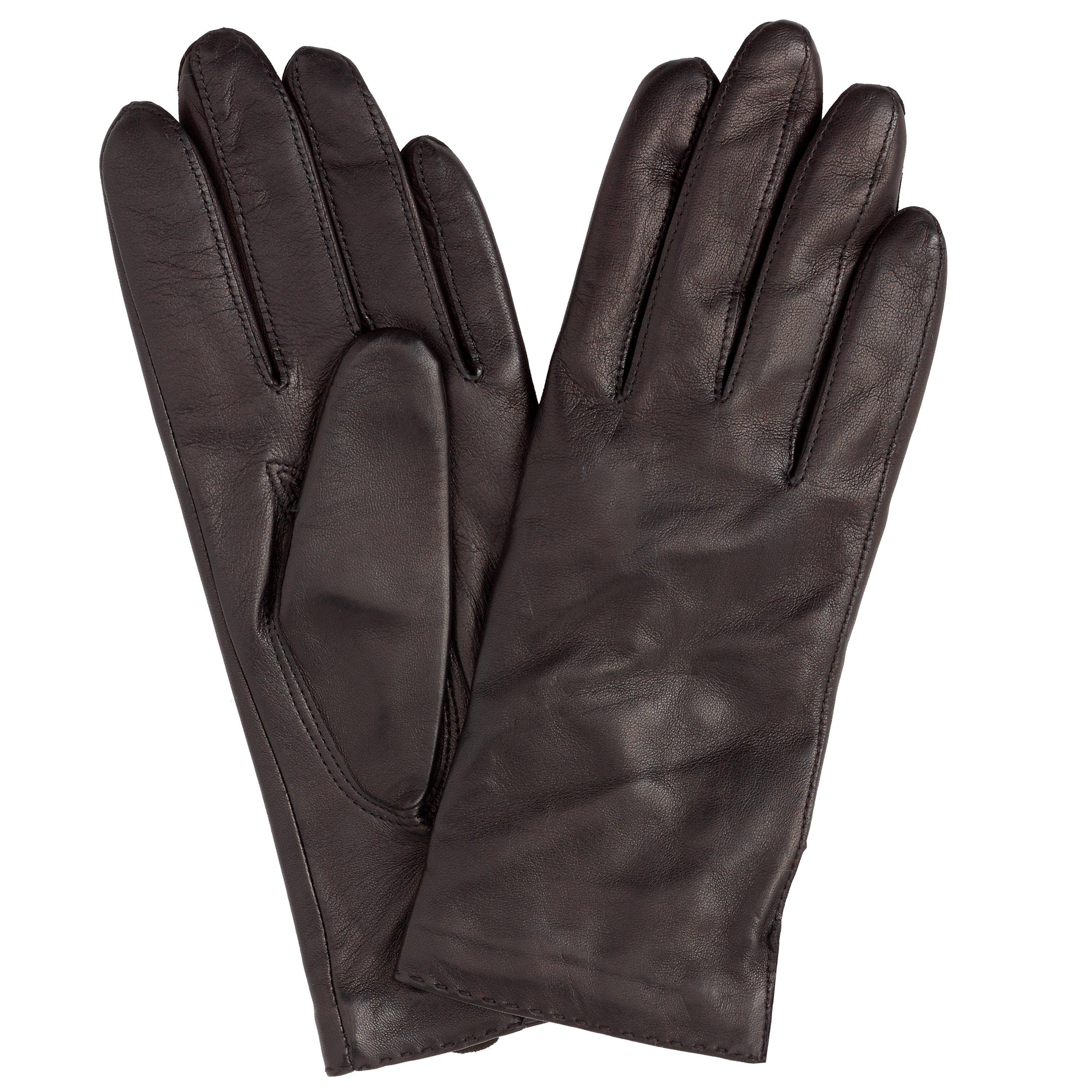 John Lewis & Partners Cashmere Lined Leather Gloves