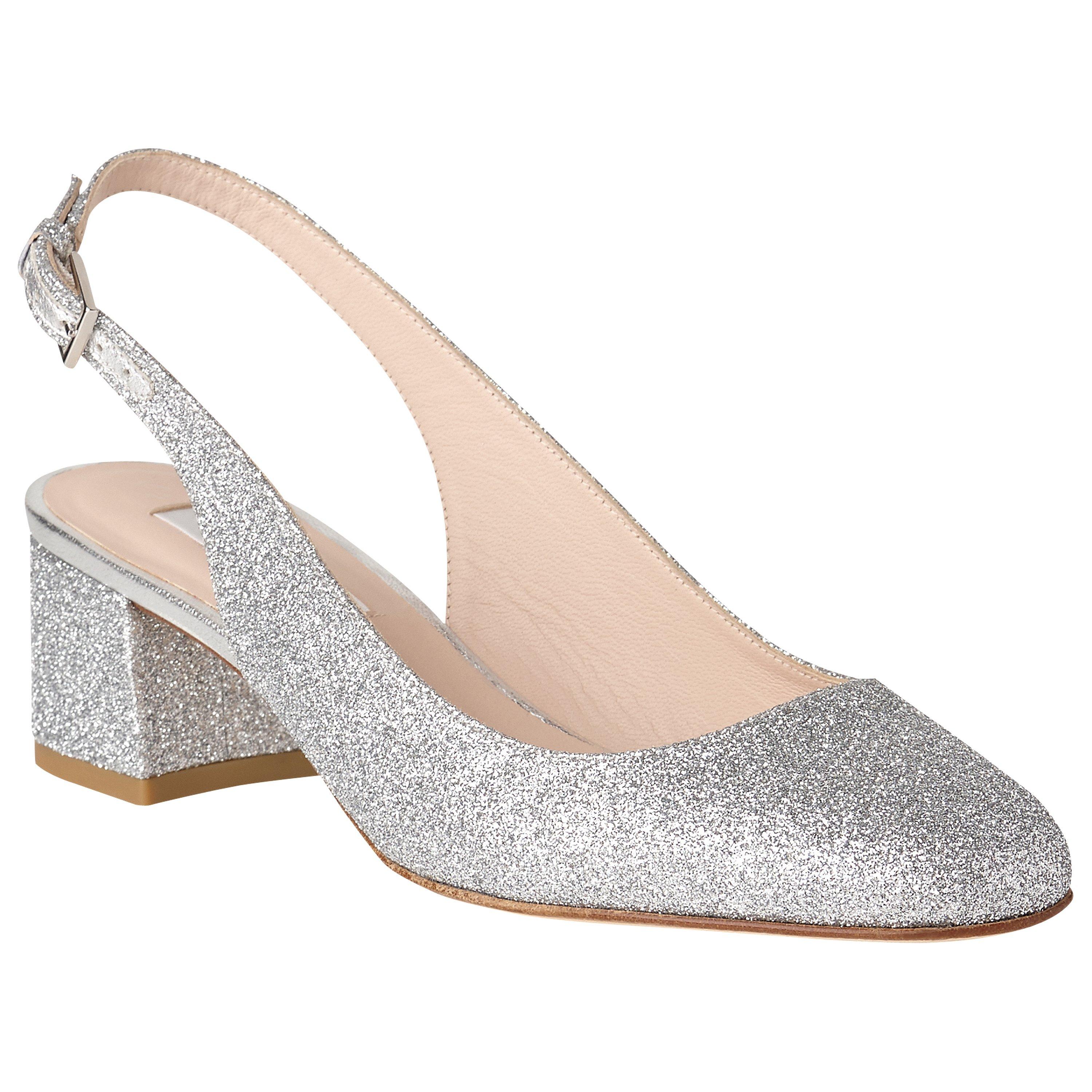 L.K. Bennett Chloe Slingback Block Heeled Court Shoes