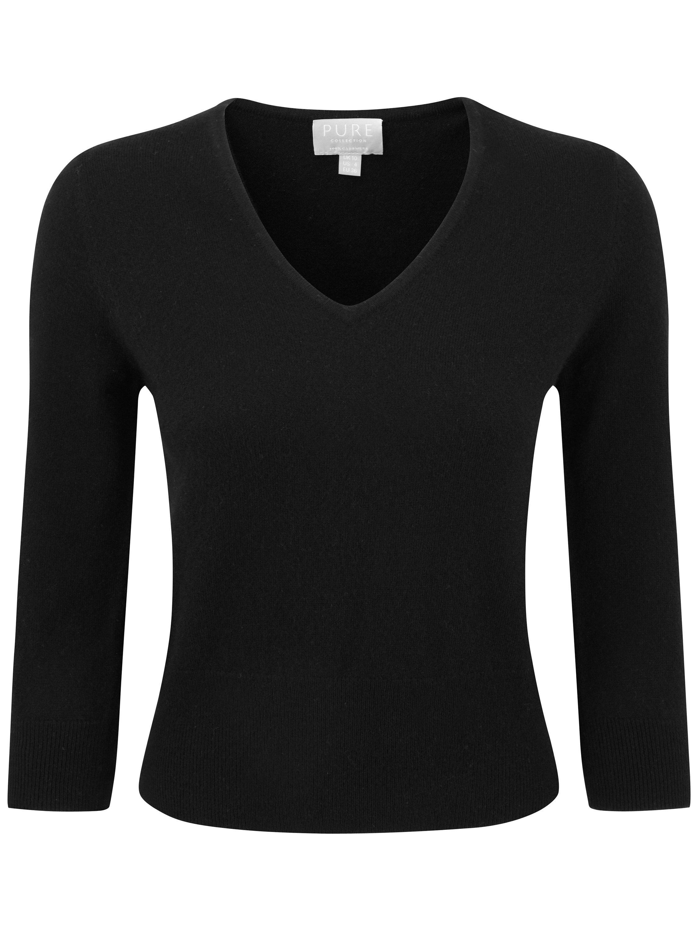 Pure Collection Cropped Cashmere Jumper