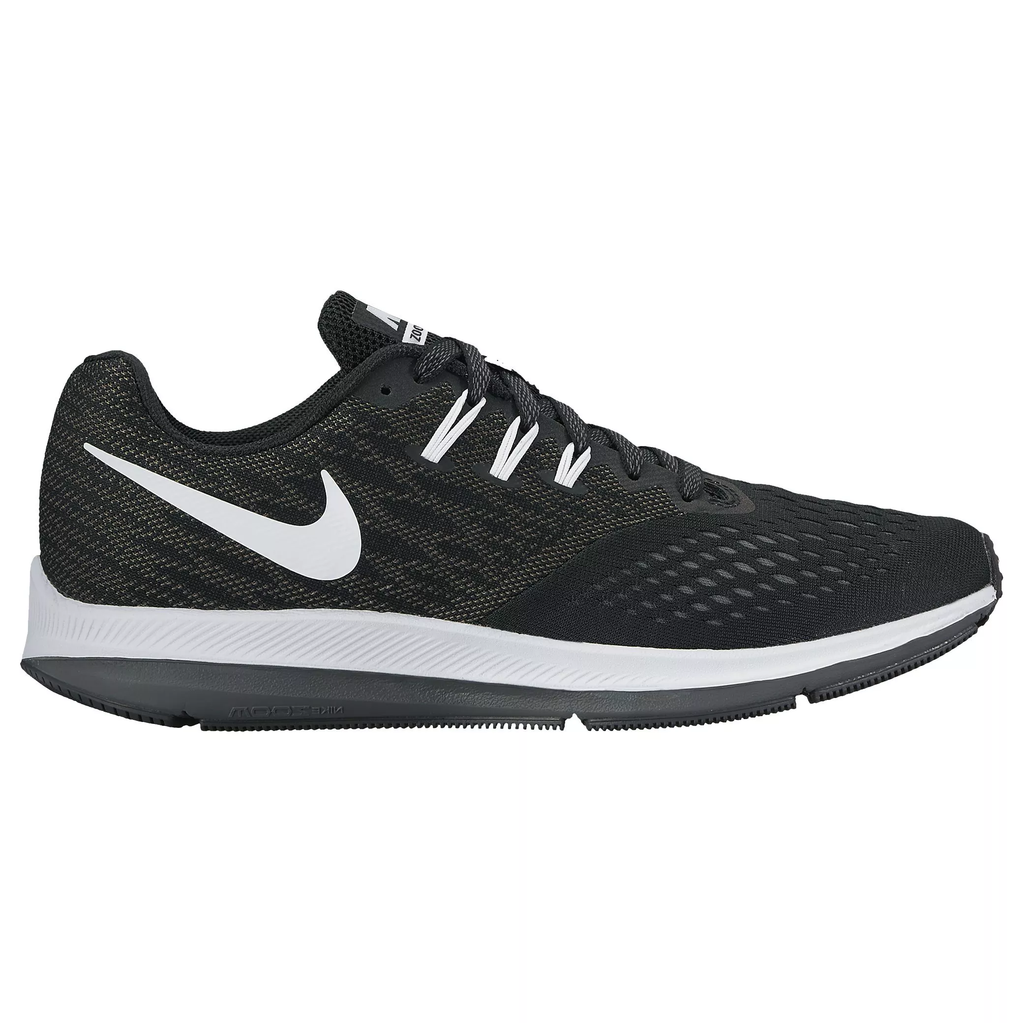 Nike women's zoom winflo 4 running shoes - black/pink best sale