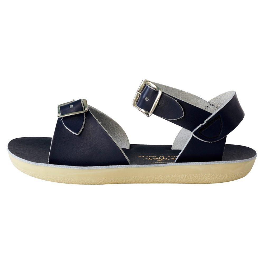 Salt-Water Kids' Surfer Leather Waterproof Sandals, Navy