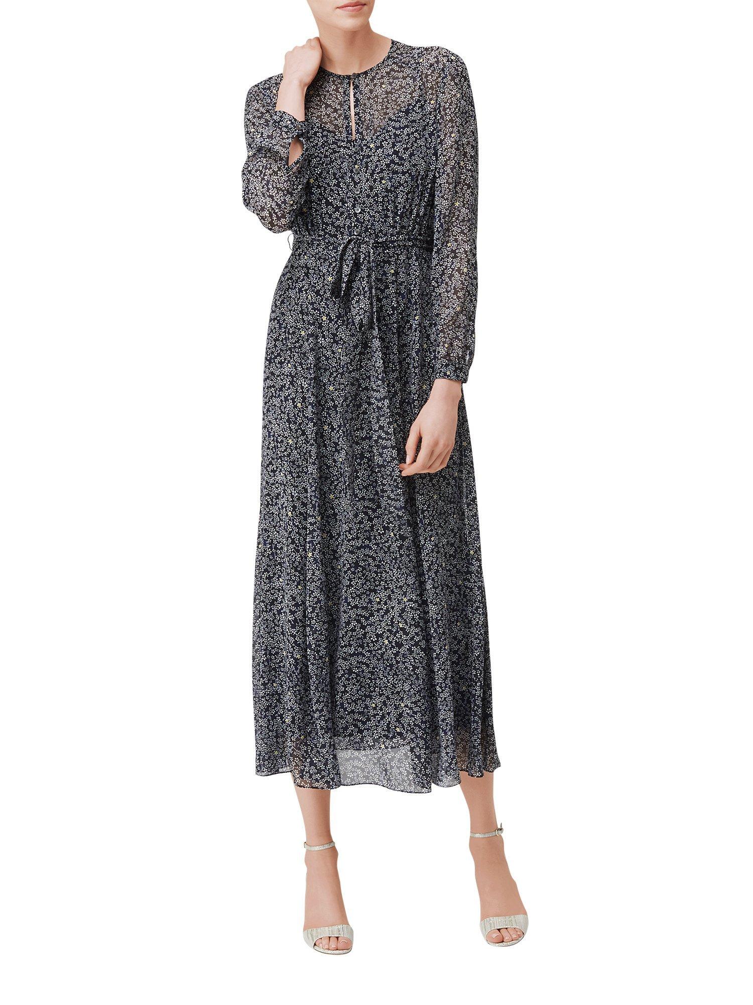 L.K. Bennett Arlen Floaty Silk Dress, Multi