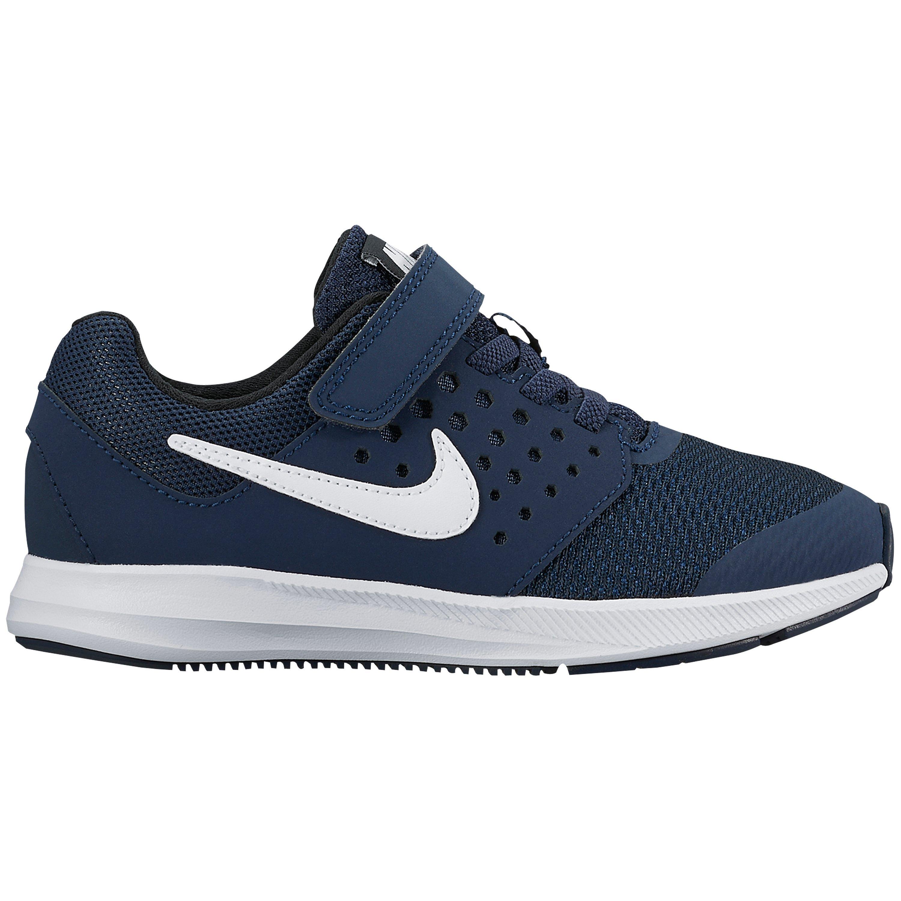 Nike Children's Downshifter 7 Trainers, Navy/White