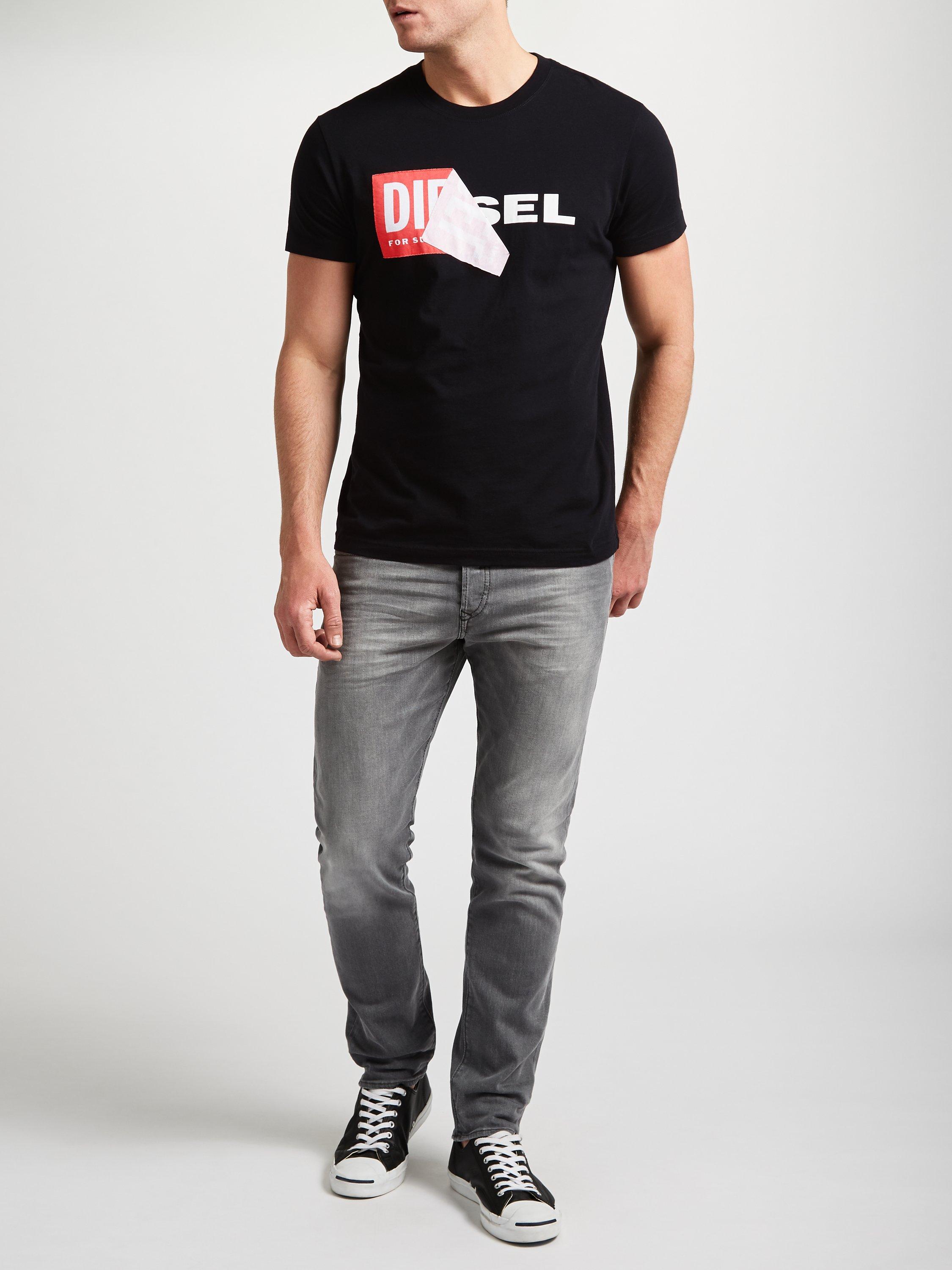 Diesel T-Diego QA T-Shirt, Black
