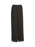 Gina Bacconi Layered Chiffon Wide Leg Side Slit Trousers