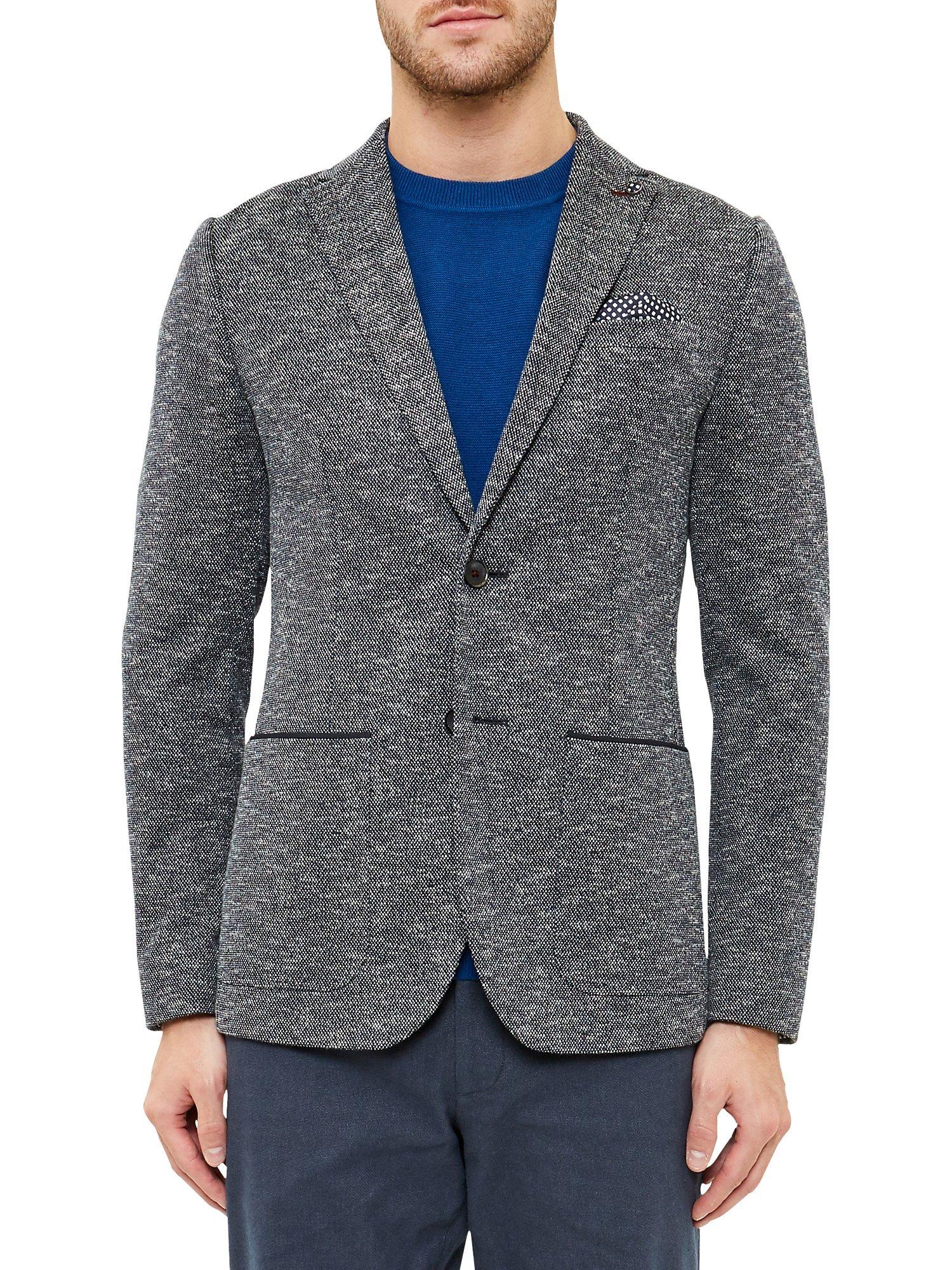 Ted Baker Italy Textured Jersey Blazer, Navy