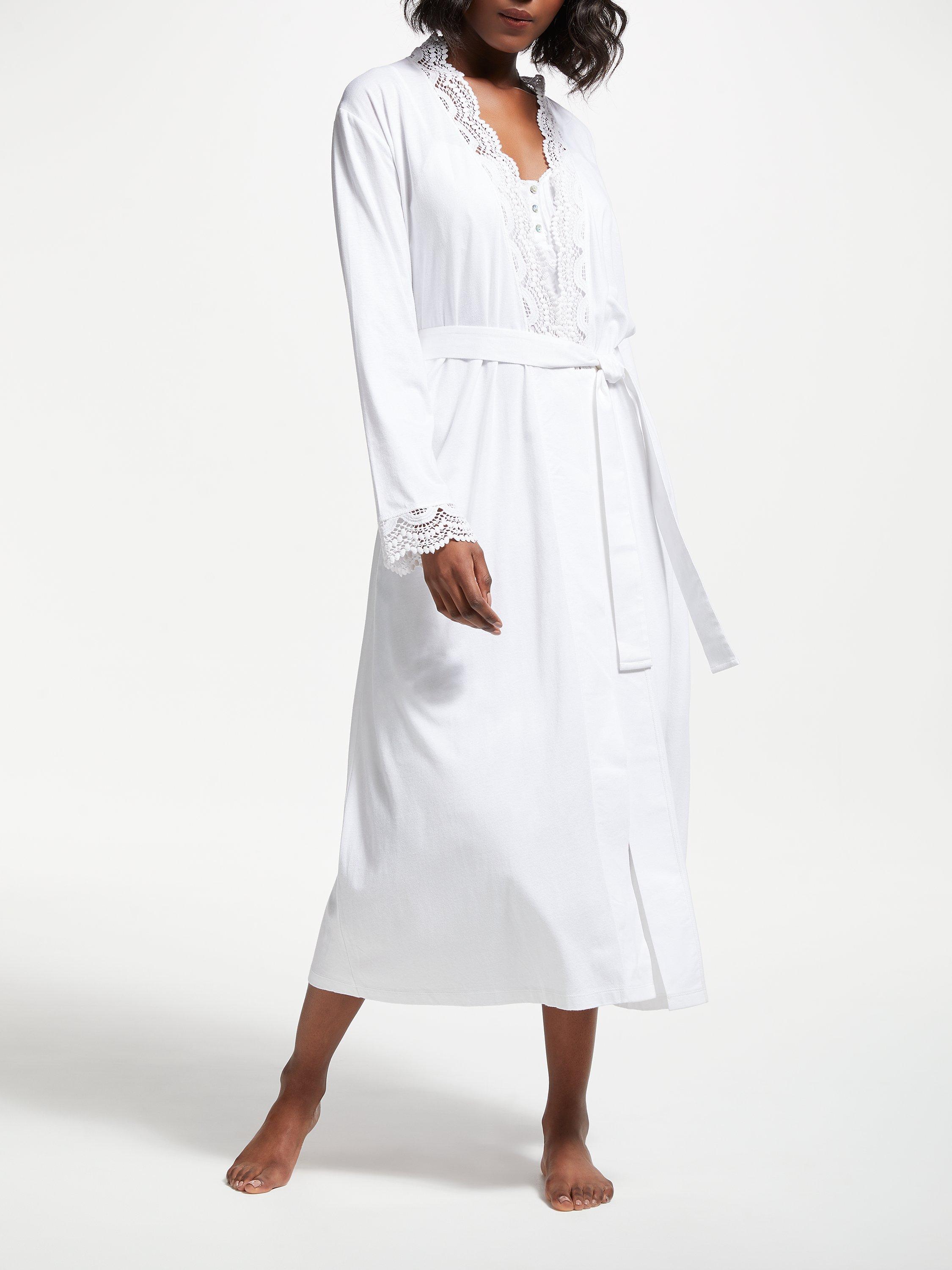white christmas dresses Brushed Cotton Flannel Dressing Gown | Bonsoir of London