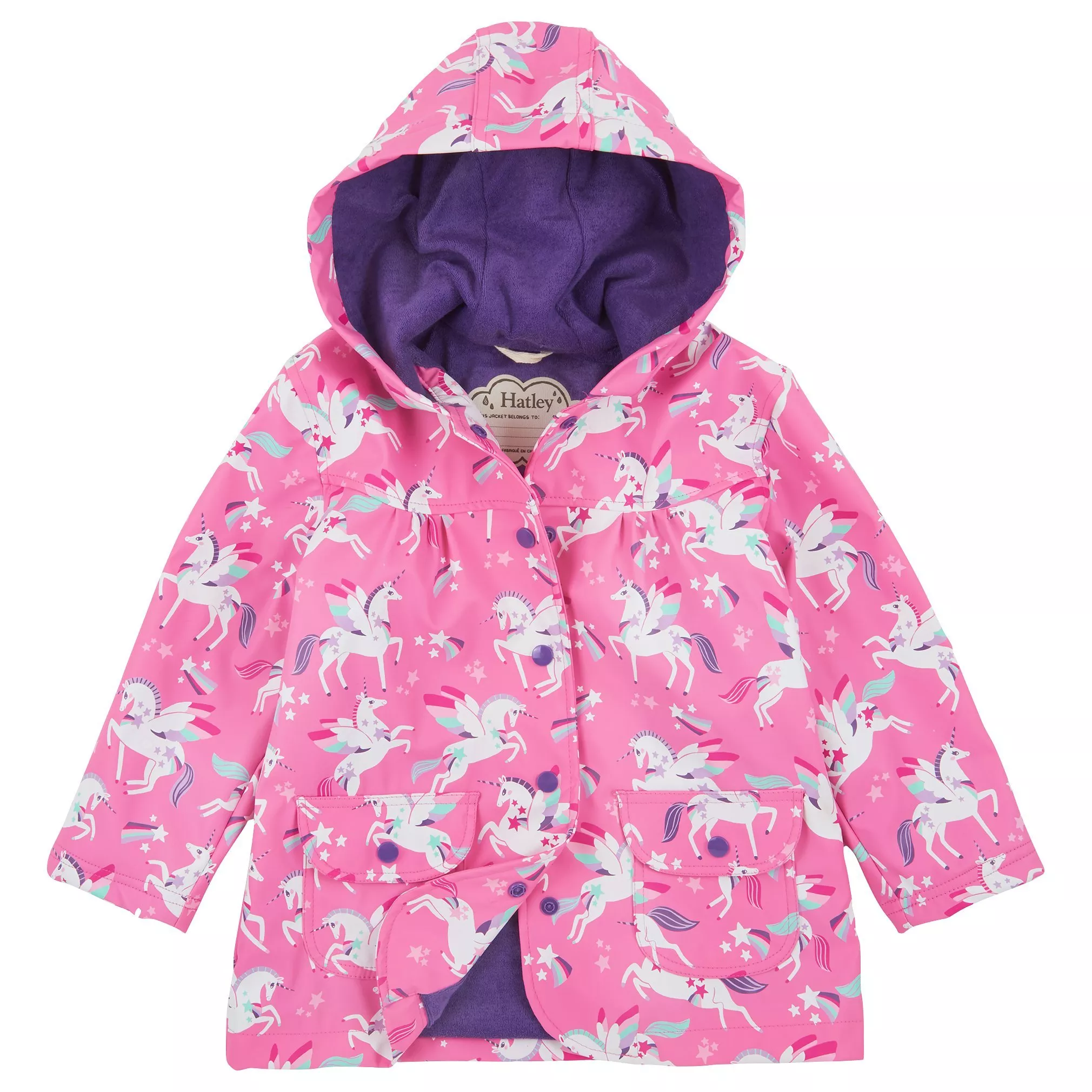 Pink unicorn raincoat best sale