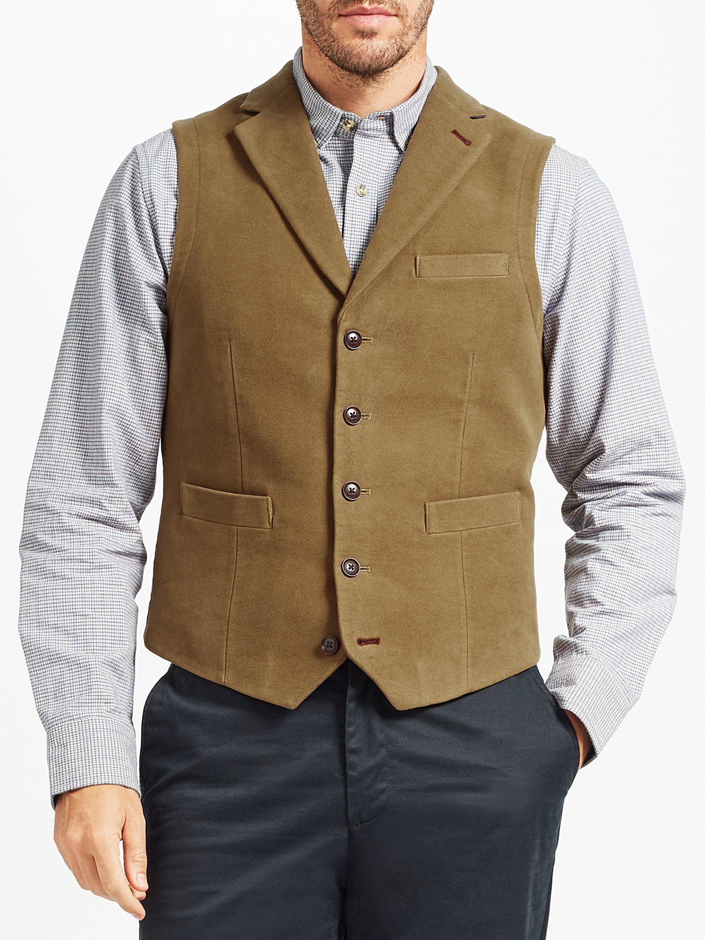 John Lewis Cotton Moleskin Waistcoat