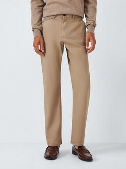 John Lewis Essential Straight Cut Chinos, Sand