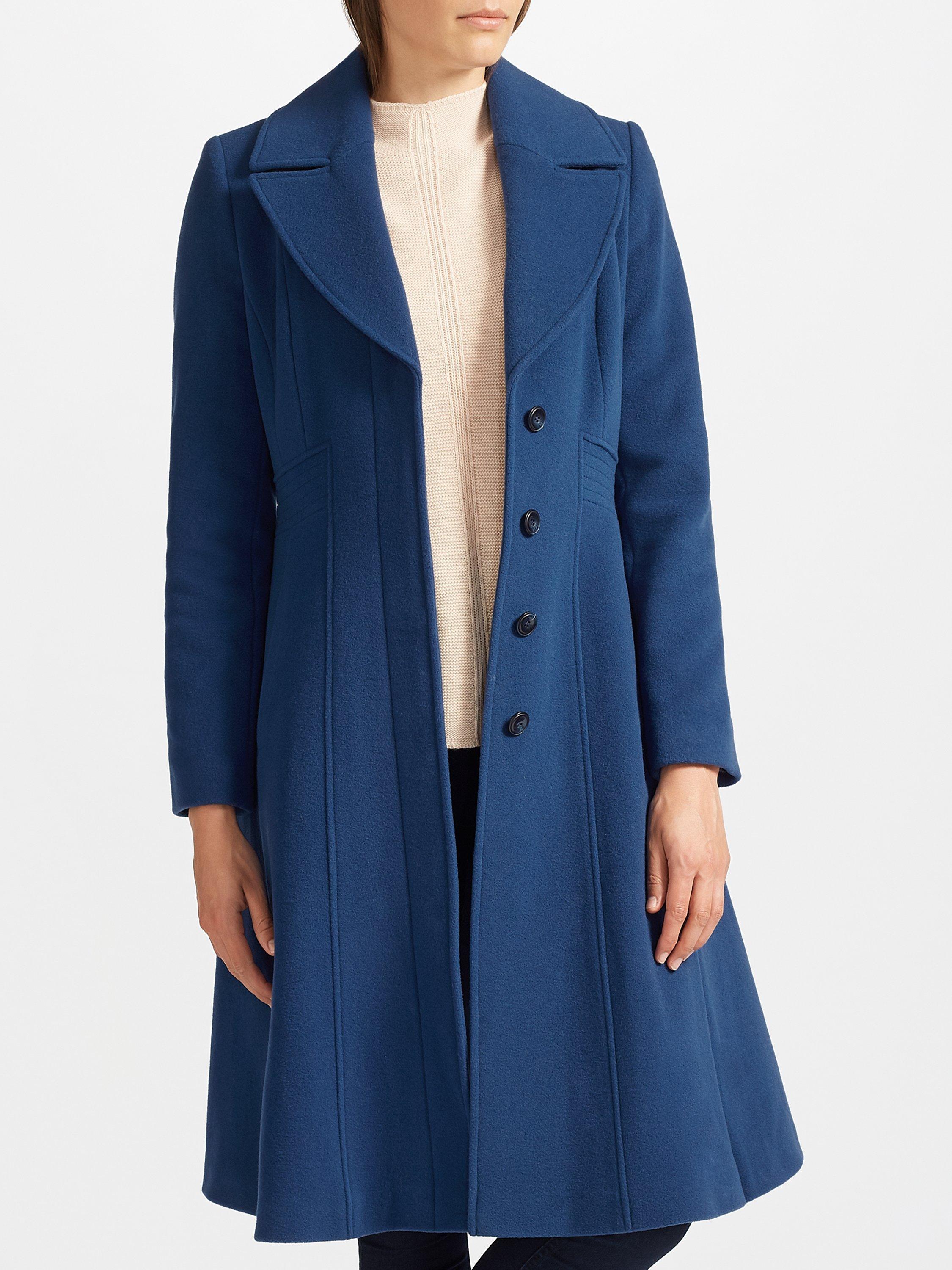 Fit and flare wool coat best sale