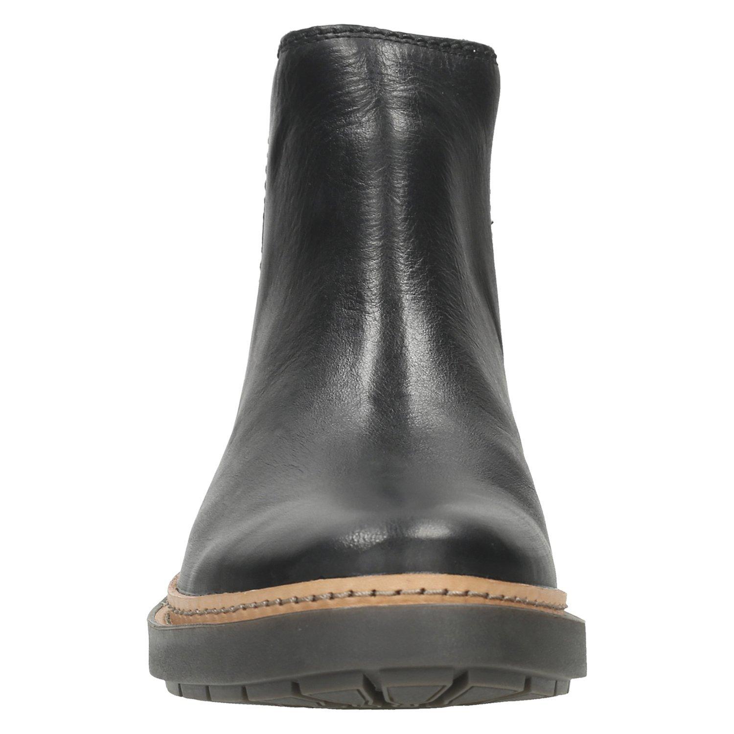 Clarks Trace Fall Ankle Chelsea Boots Black
