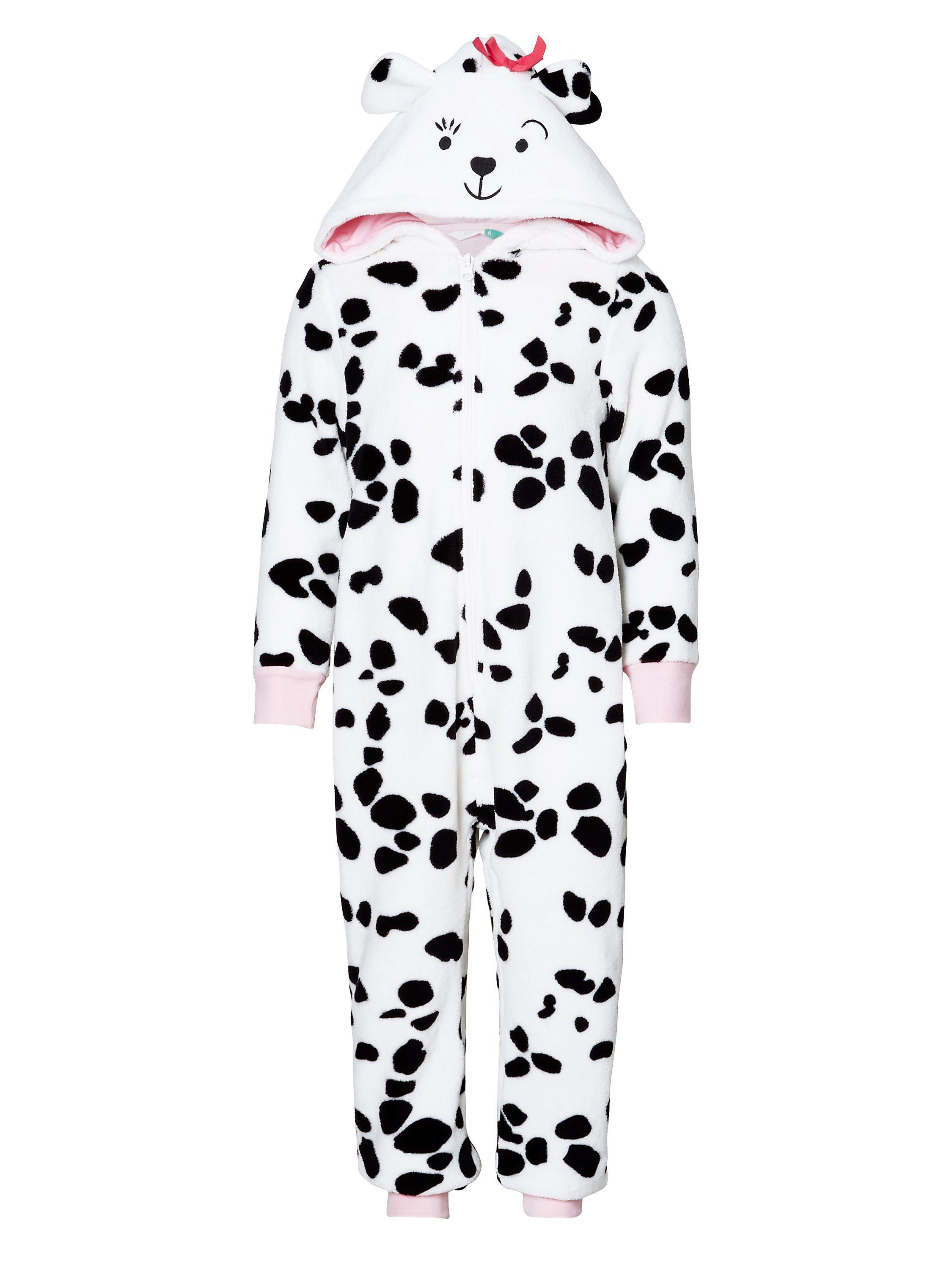 John Lewis Children's All-Over Dalmatian Print Onesie, White