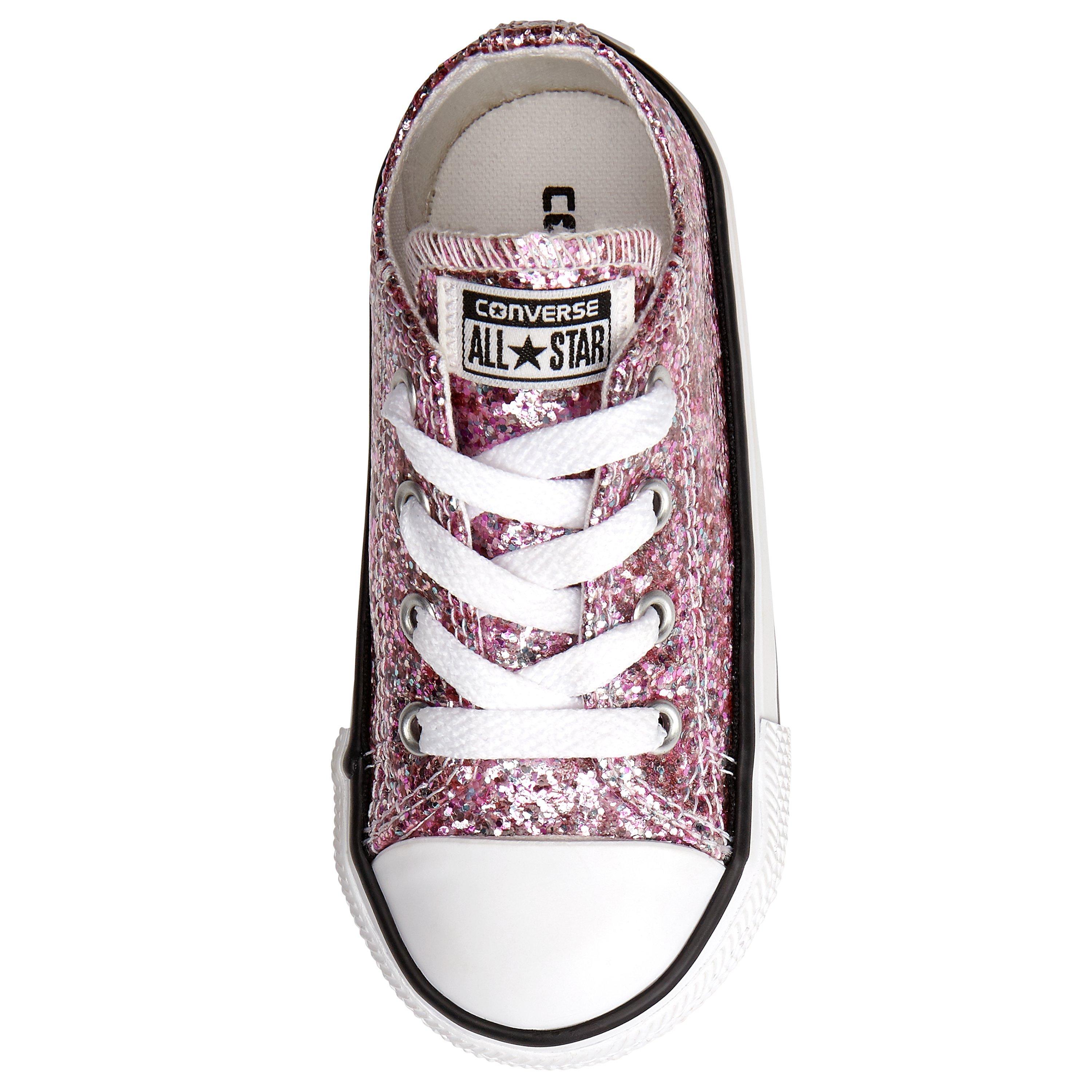 Pink glitter toddler converse hotsell