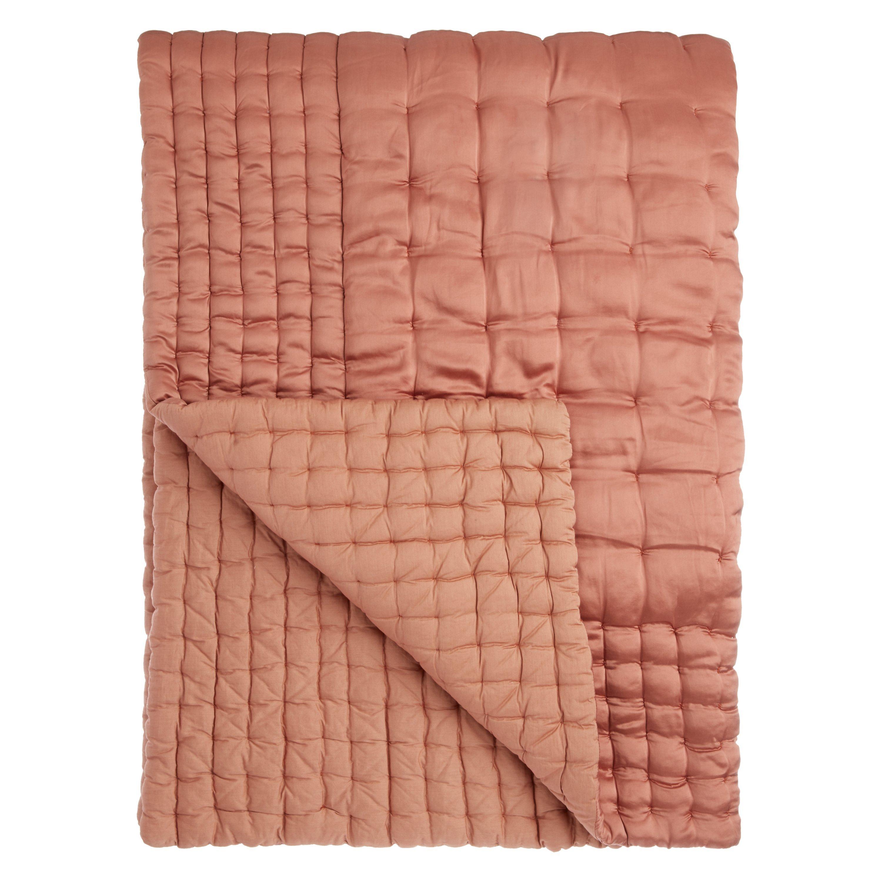 John Lewis & Partners Boutique Hotel Silk Bedspread, Tea Rose