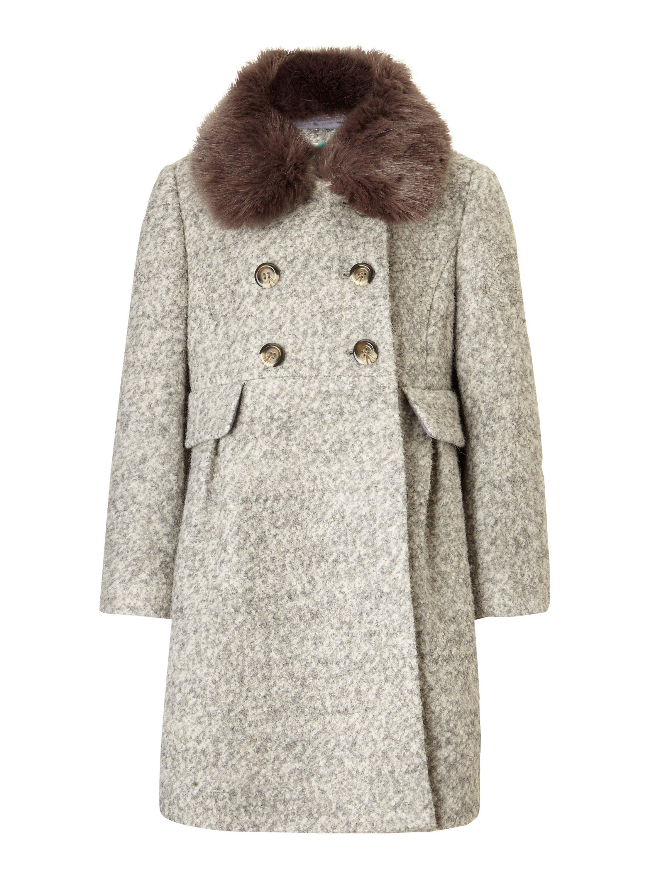 John Lewis Girls Formal Coat Grey