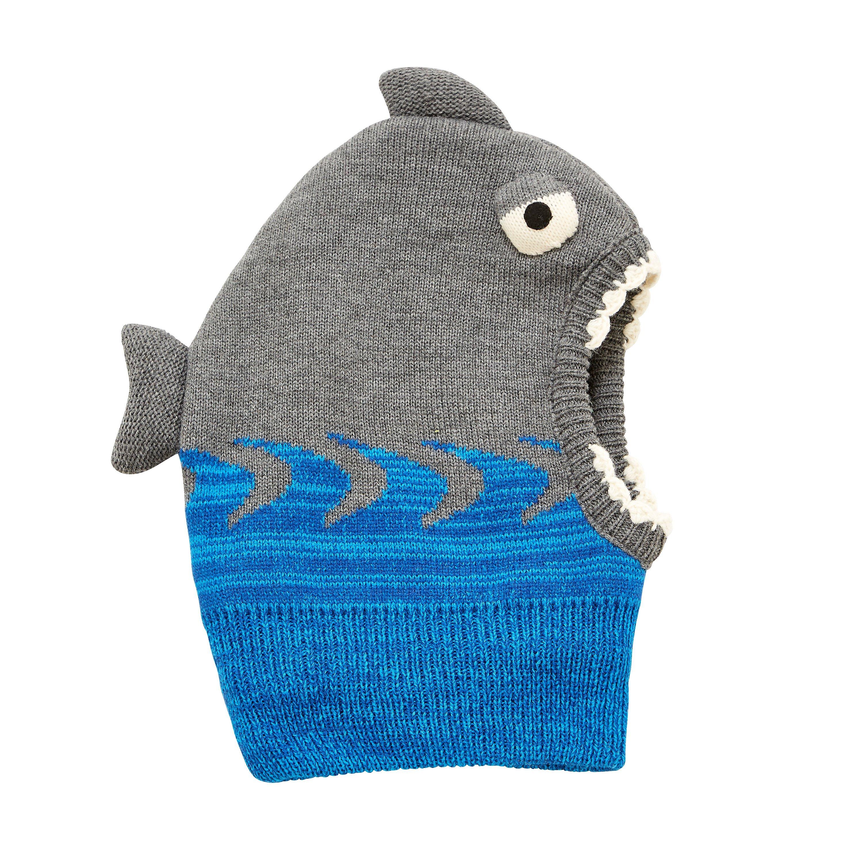 John Lewis Children's Shark Balaclava, Grey