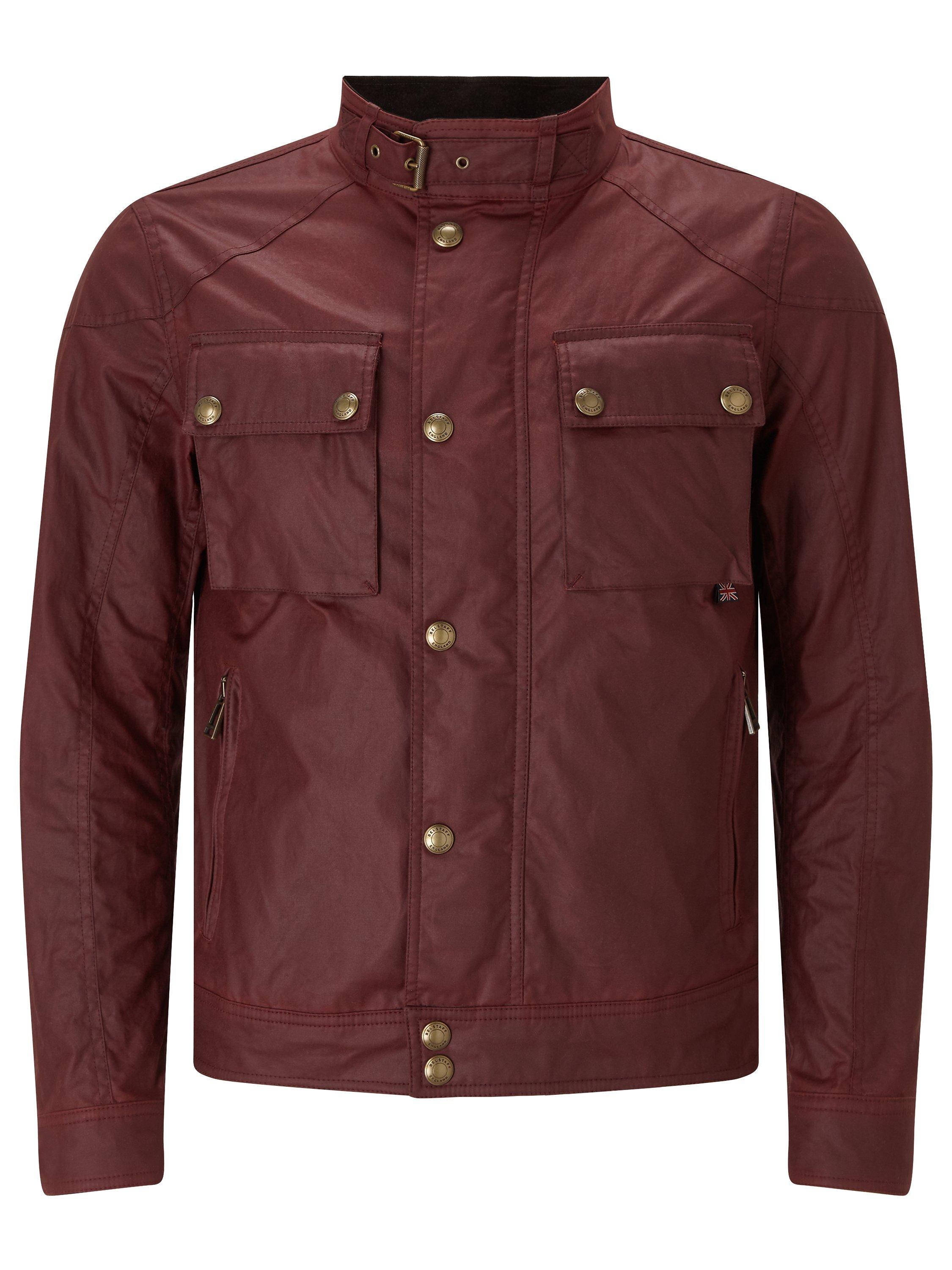 Belstaff Racemaster Short Blouson Jacket Cardinal Red