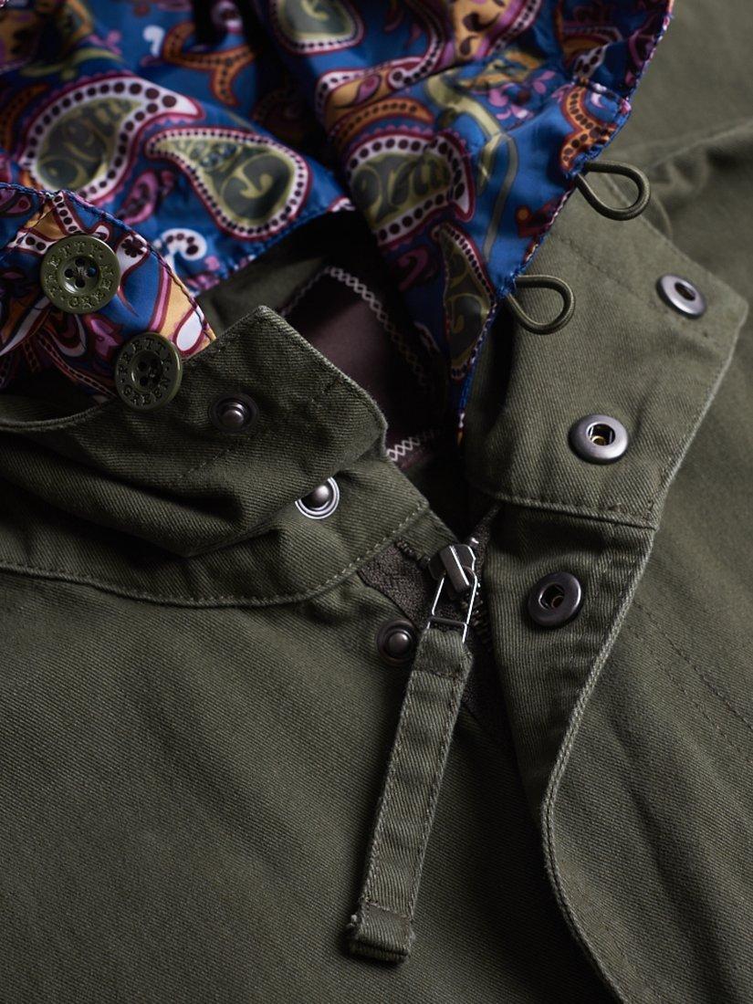 Pretty Green Cassidy Parka Jacket Khaki
