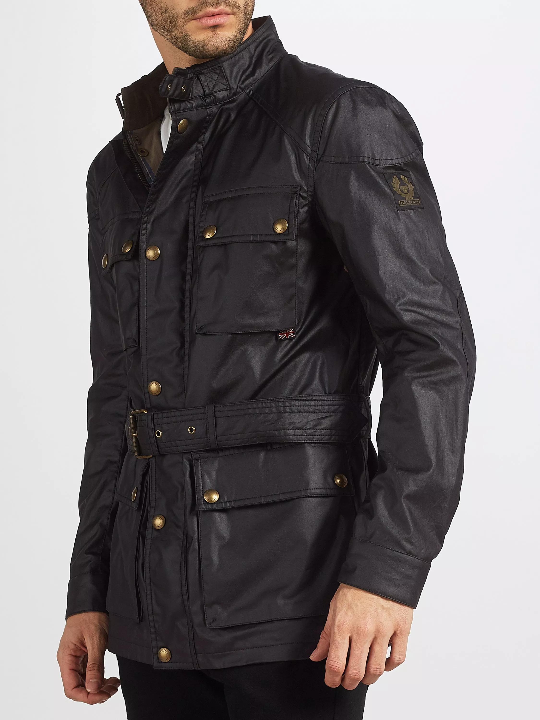 Belstaff Roadmaster 4 Pocket Wax Jacket Black