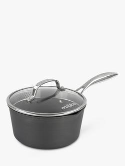 Eaziglide Neverstick3 Professional Non-Stick Saucepan with Lid, Grey