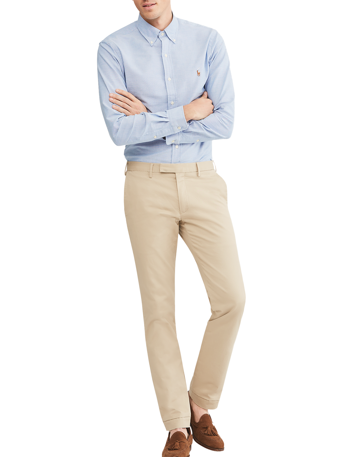 Product image 4 of 5, which shows Polo Ralph Lauren Hudson Slim Fit Stretch Cotton Trousers, Classic Khaki, 32R